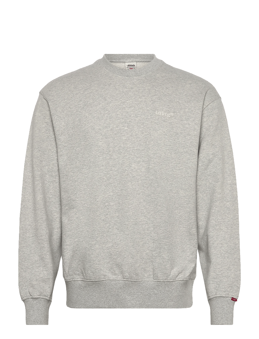 Levi's® - AUTHENTIC CREW LIGHT GRAY HTR - langærmede t-shirts - neutrals - 1
