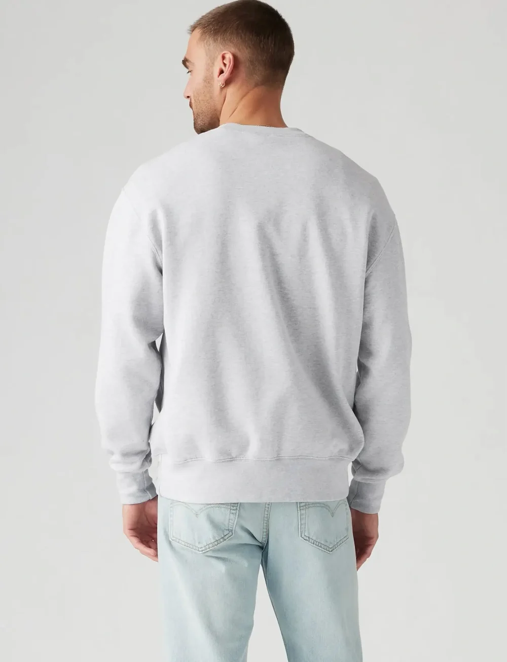 Levi's® - AUTHENTIC CREW LIGHT GRAY HTR - langärmelig - neutrals - 3