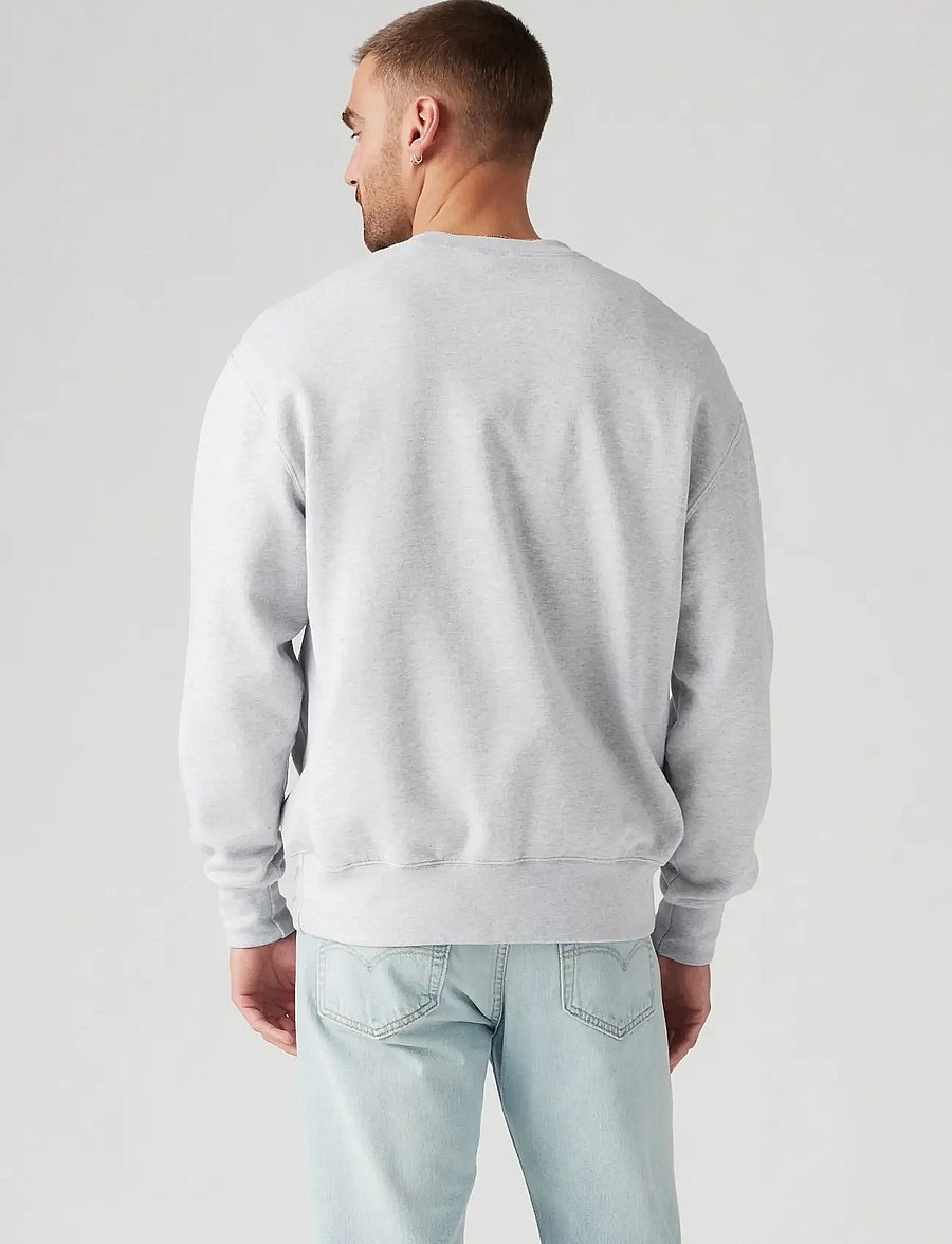 Levi's® - AUTHENTIC CREW LIGHT GRAY HTR - langærmede t-shirts - neutrals - 3