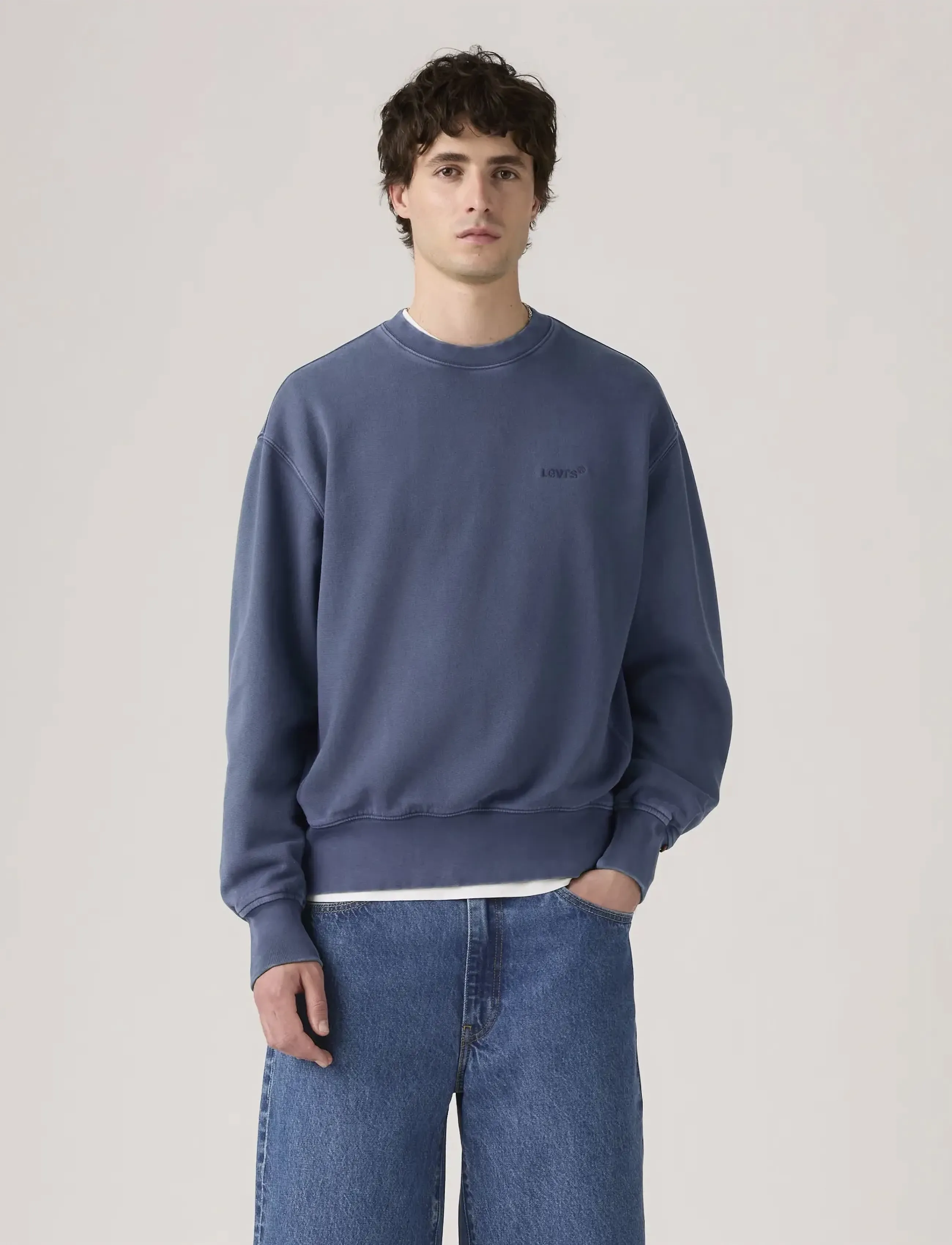 Levi's® AUTHENTIC CREW SARGASSO SEA GA - Sweatshirts - BLUES / blue