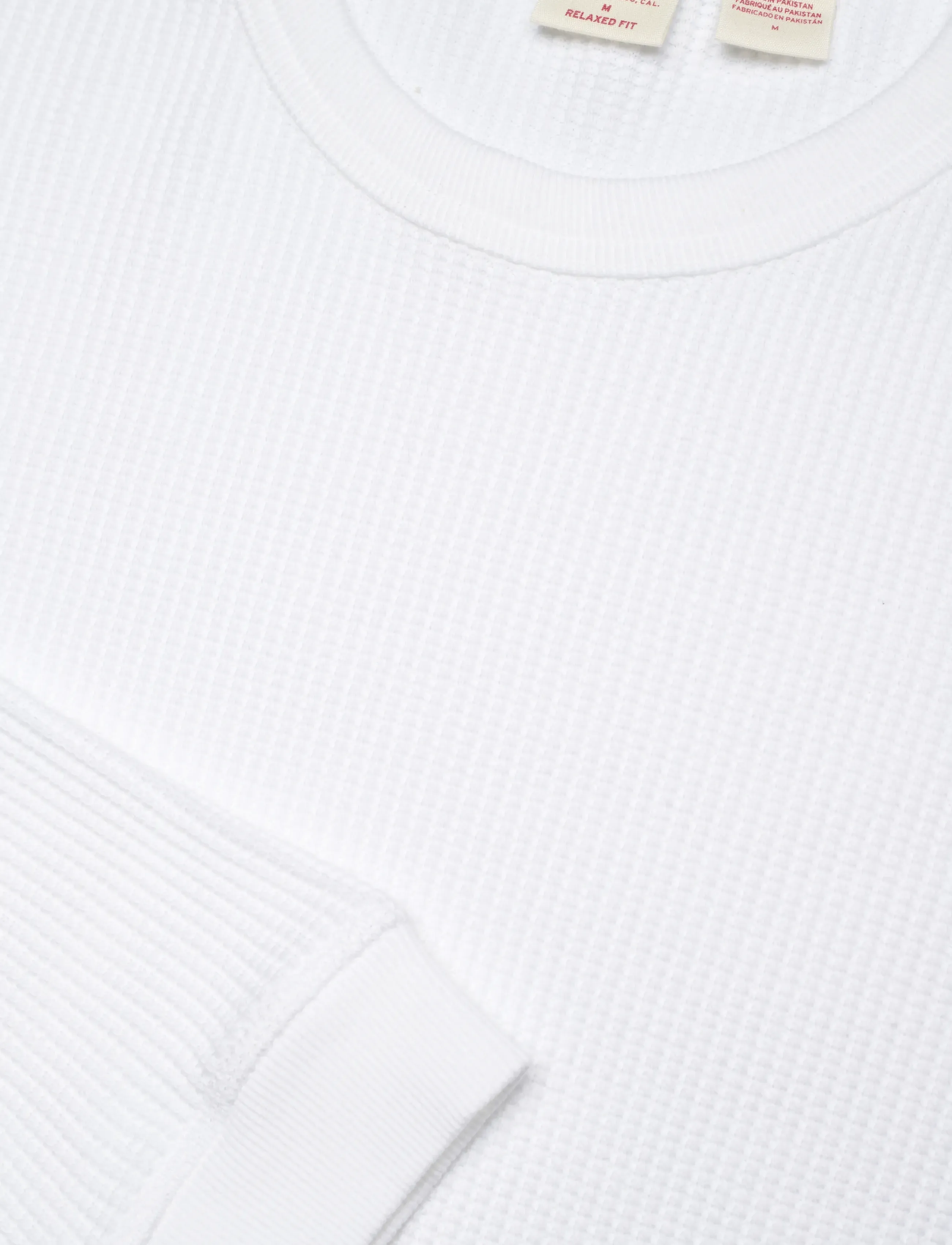 Levi's® - LS RLX THERMAL TEE WHITE + - langærmede t-shirts - neutrals - 4