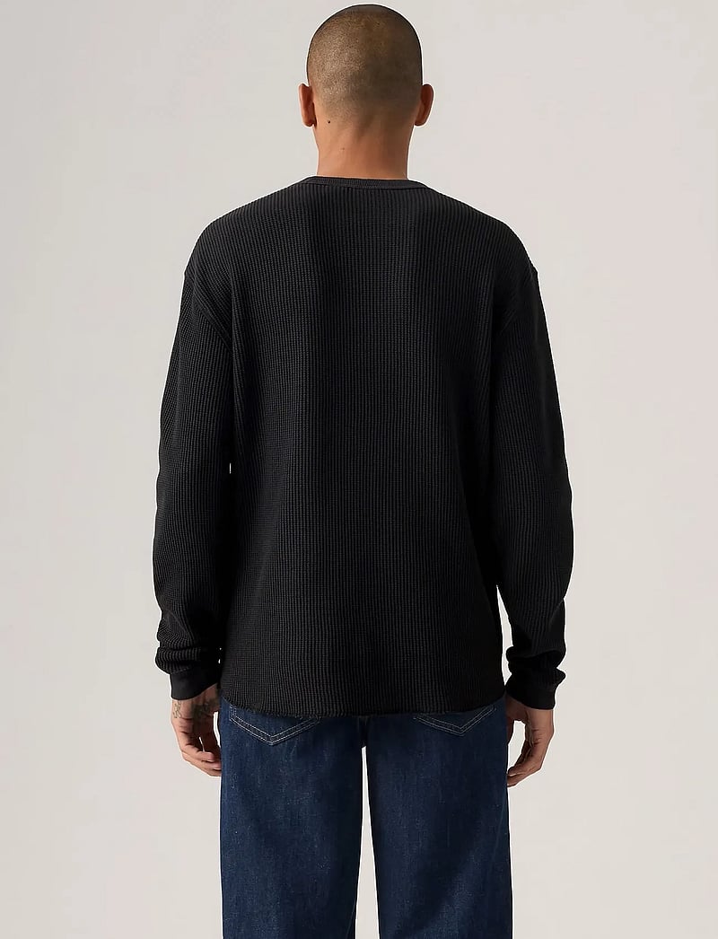 Levi's® - LS RLX THERMAL TEE DG MINERAL - long-sleeved t-shirts - blacks - 3