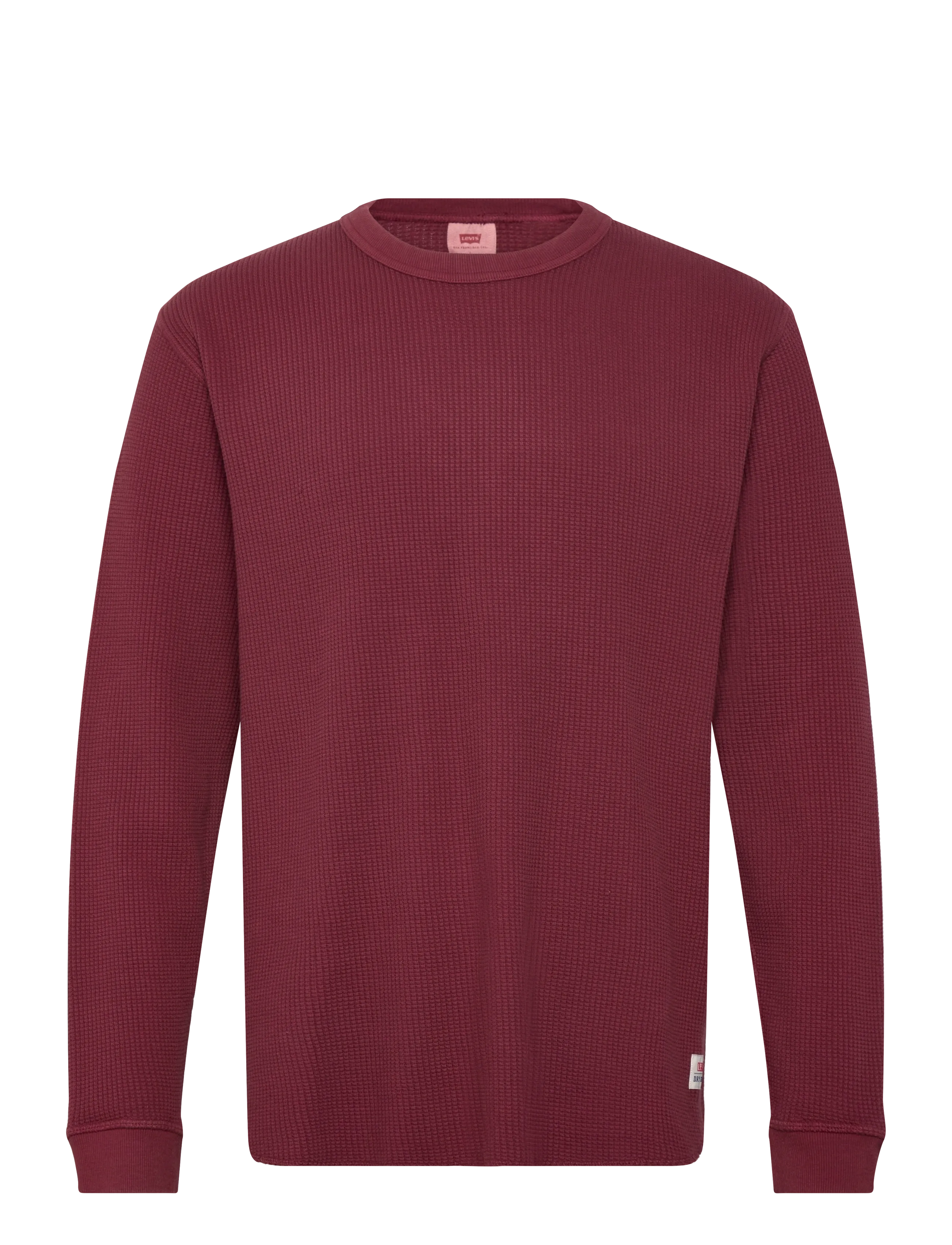 Levi's® LS RLX THERMAL TEE GARMENT DYE - Clothing - REDS / burgundy