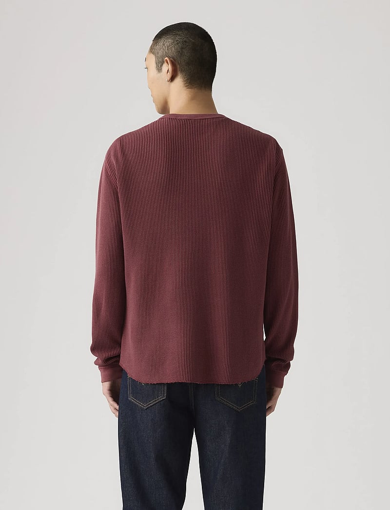 Levi's® - LS RLX THERMAL TEE GARMENT DYE - rundhals - reds - 3