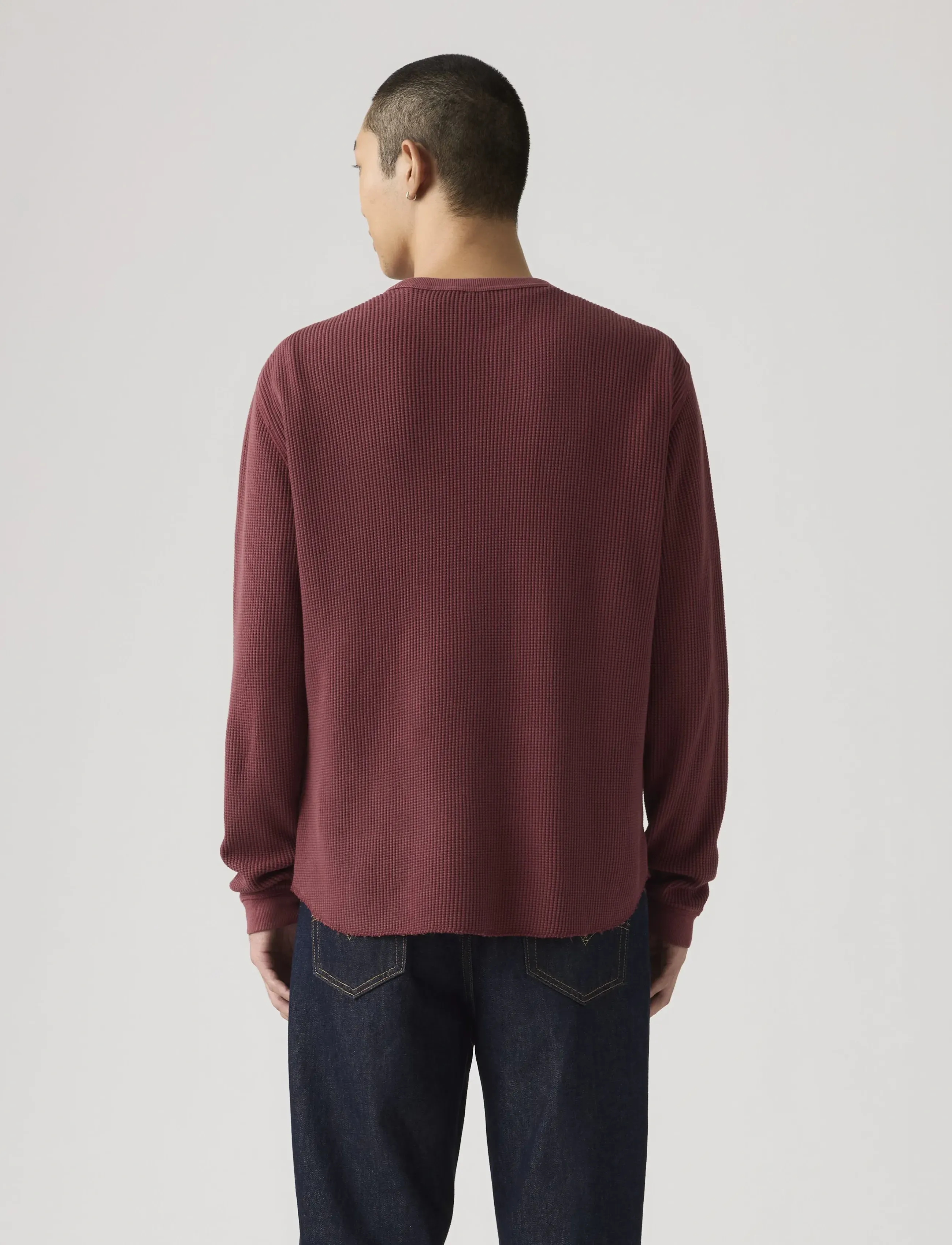 Levi's® - LS RLX THERMAL TEE GARMENT DYE - rundhals - reds - 3