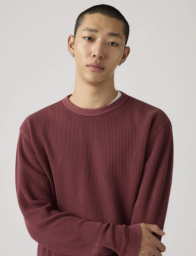 Levi's® - LS RLX THERMAL TEE GARMENT DYE - rundhals - reds - 4