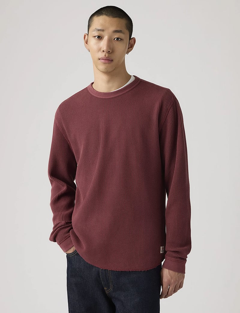 Levi's® - LS RLX THERMAL TEE GARMENT DYE - rundhals - reds - 5