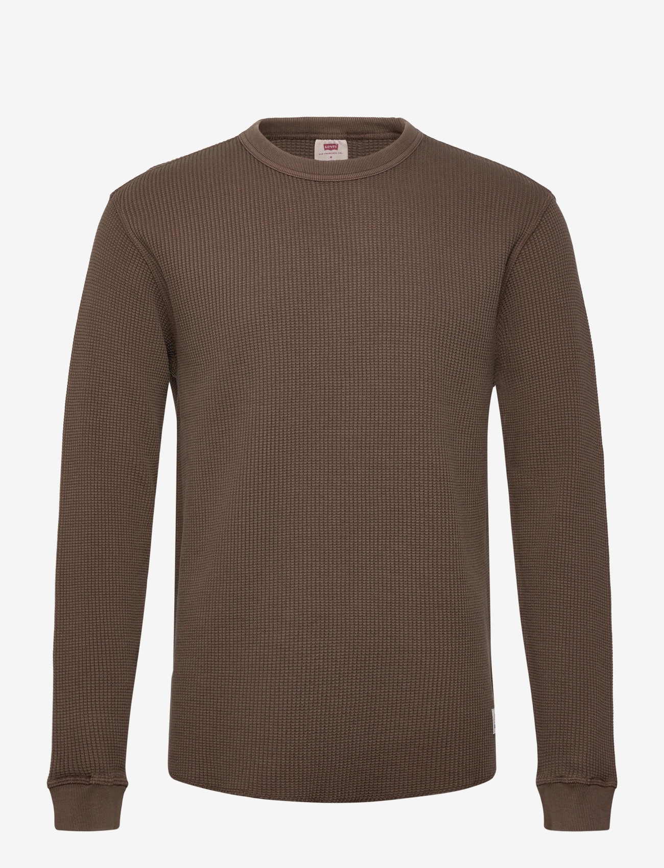 Levi's® - LS RLX THERMAL TEE GARMENT DYE - rund hals - browns - 1