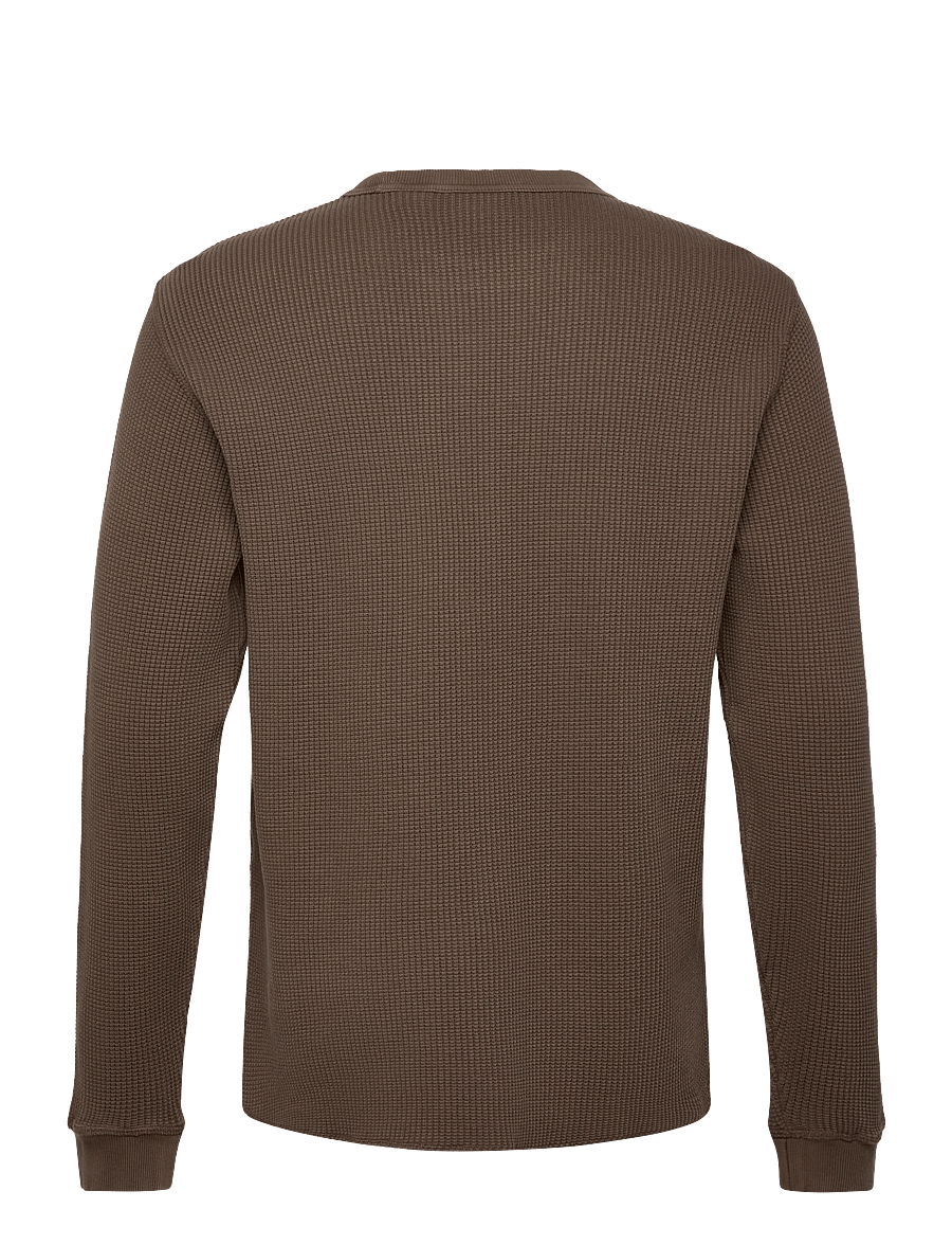 Levi's® - LS RLX THERMAL TEE GARMENT DYE - Ümara kaelusega - browns - 2