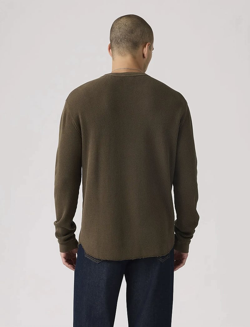 Levi's® - LS RLX THERMAL TEE GARMENT DYE - rund hals - browns - 3