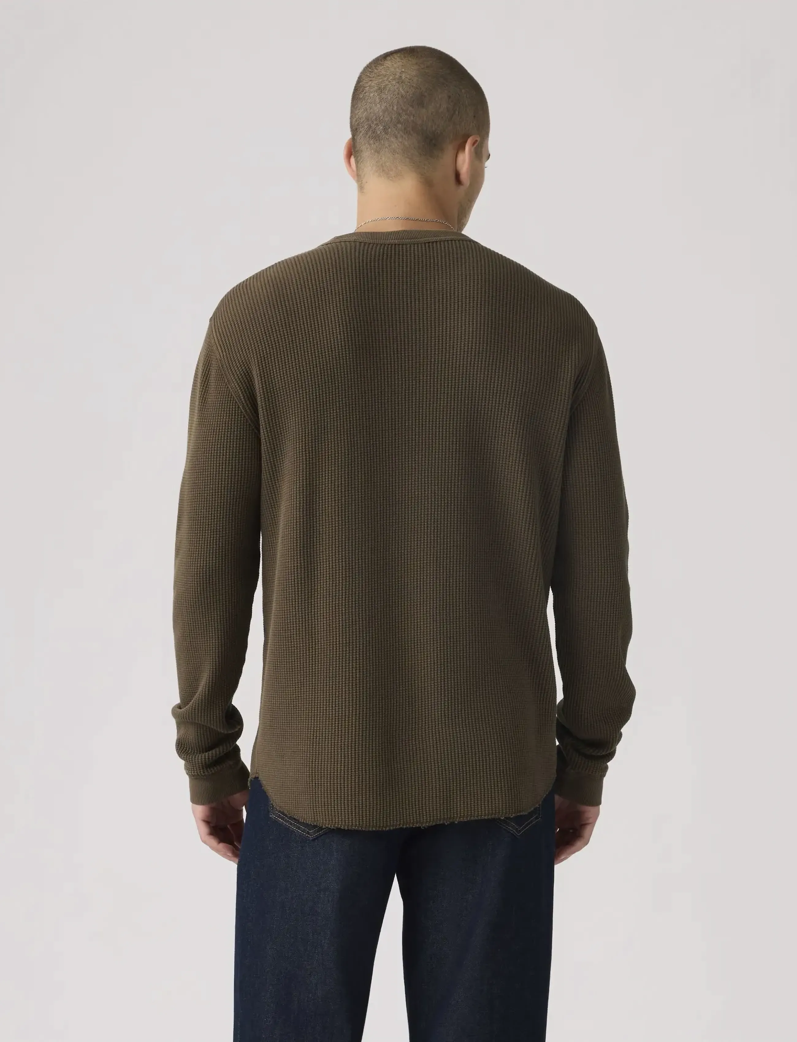Levi's® - LS RLX THERMAL TEE GARMENT DYE - Ümmarguse kaelusega kudumid - browns - 3