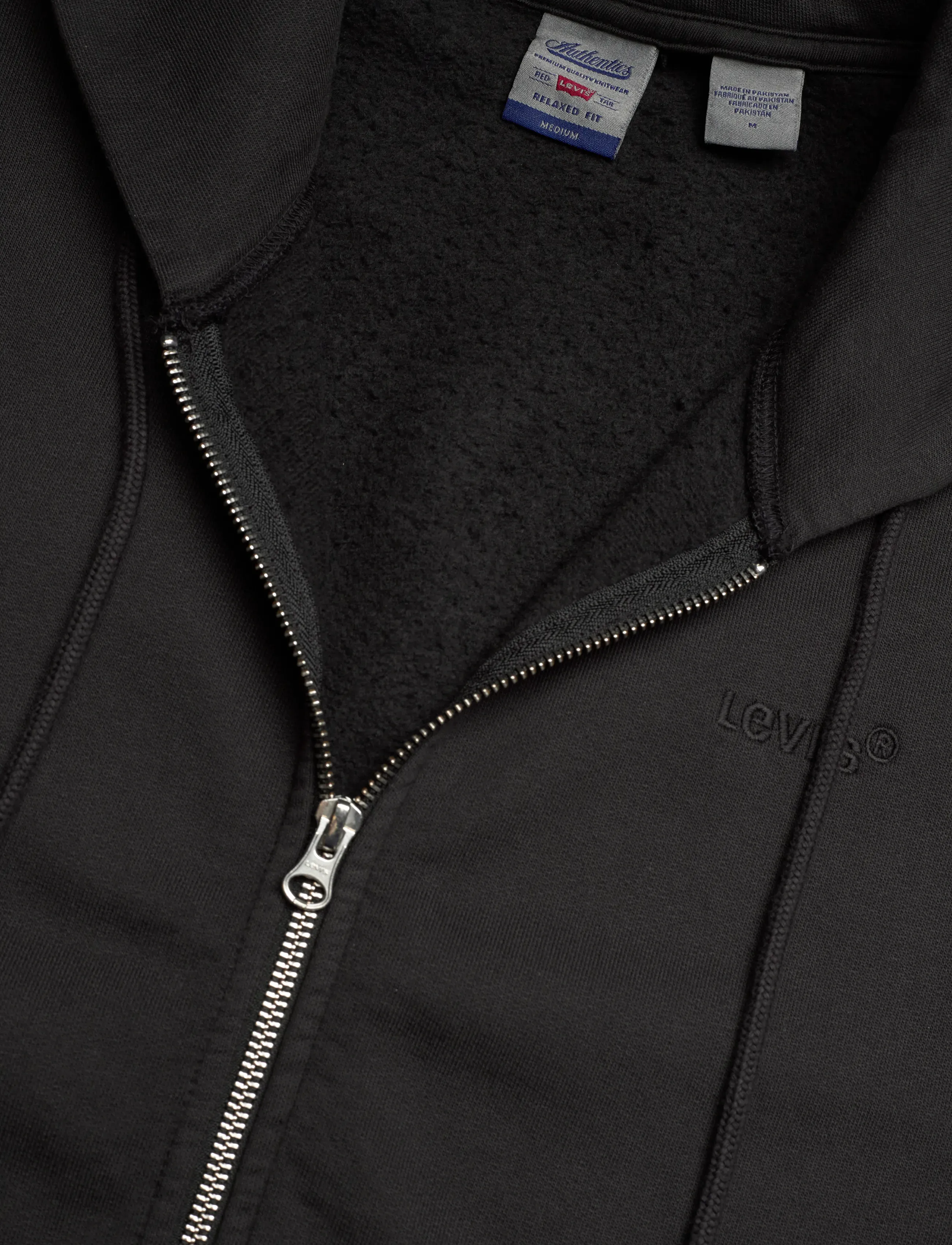 Levi's® - AUTHENTIC FULL ZIP BLACK AGATE - kapuzenpullover - blacks - 4