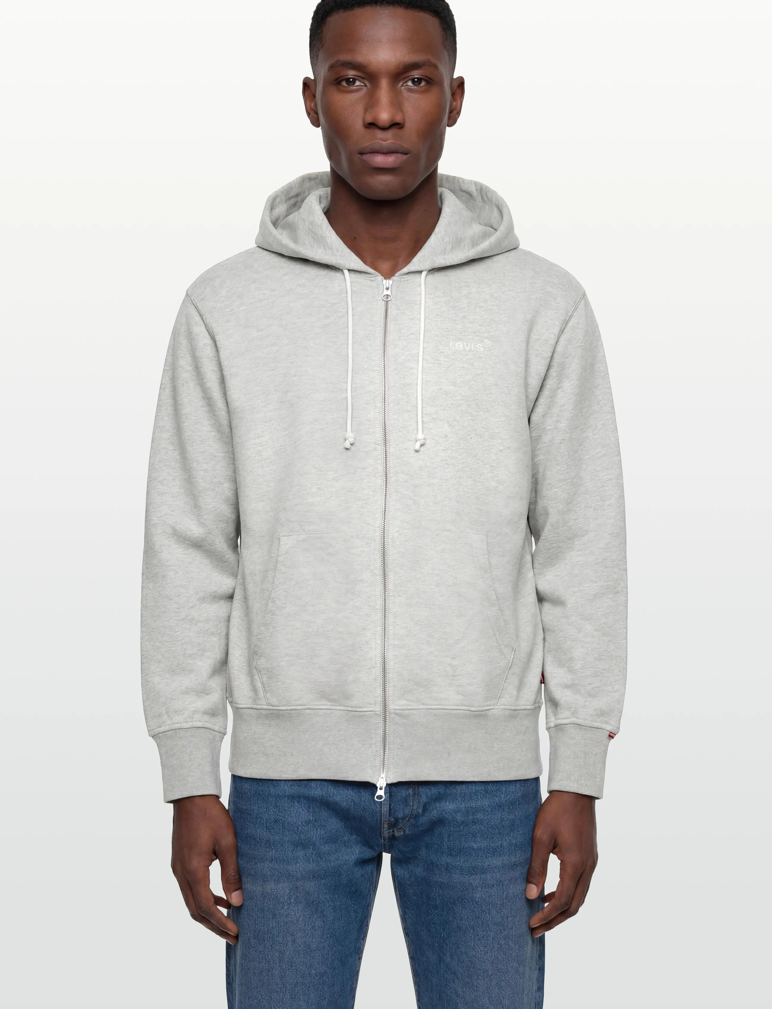 Levi's® - AUTHENTIC FULL ZIP LIGHT GRAY - sweatshirts - neutrals - 3