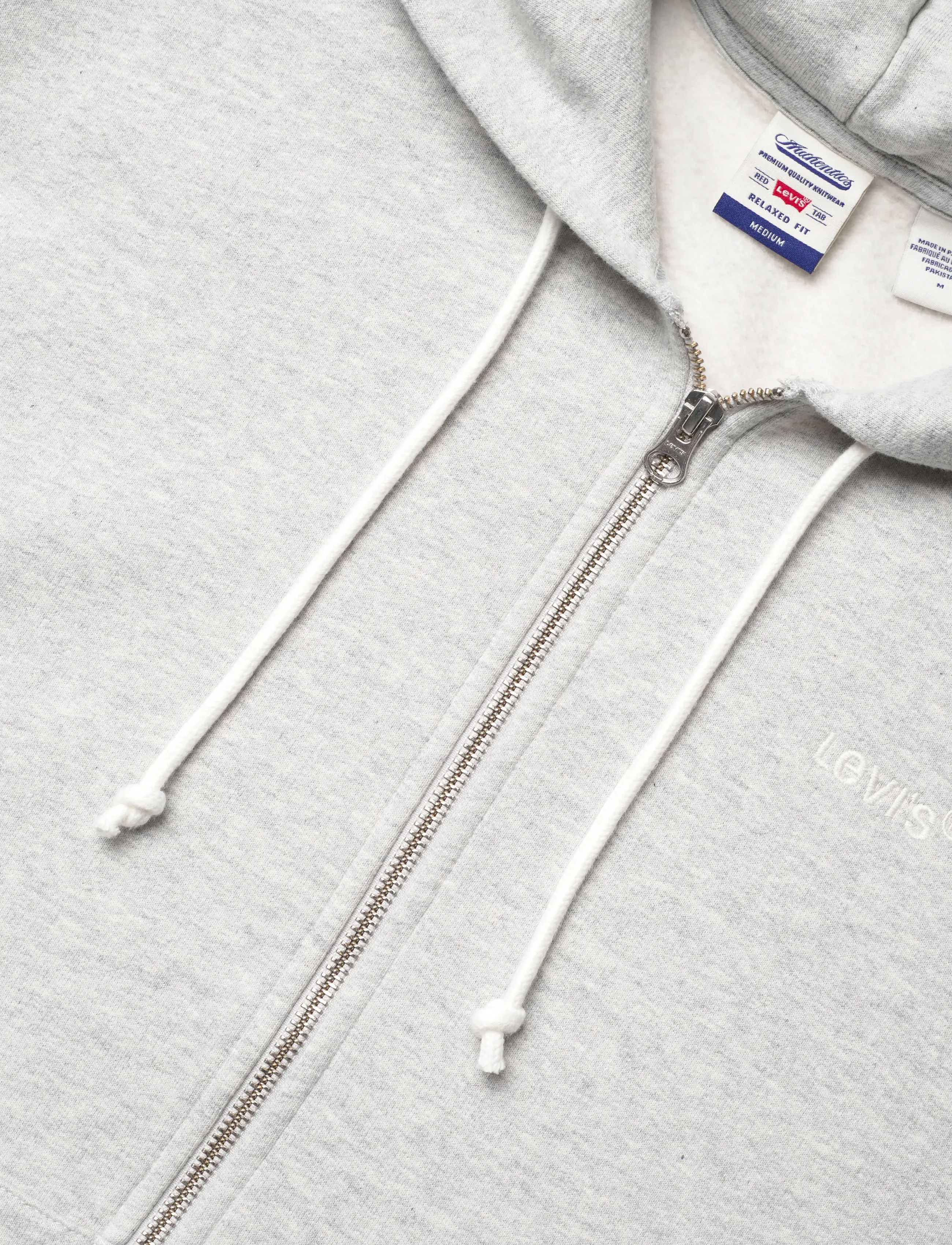 Levi's® - AUTHENTIC FULL ZIP LIGHT GRAY - hoodies - neutrals - 5