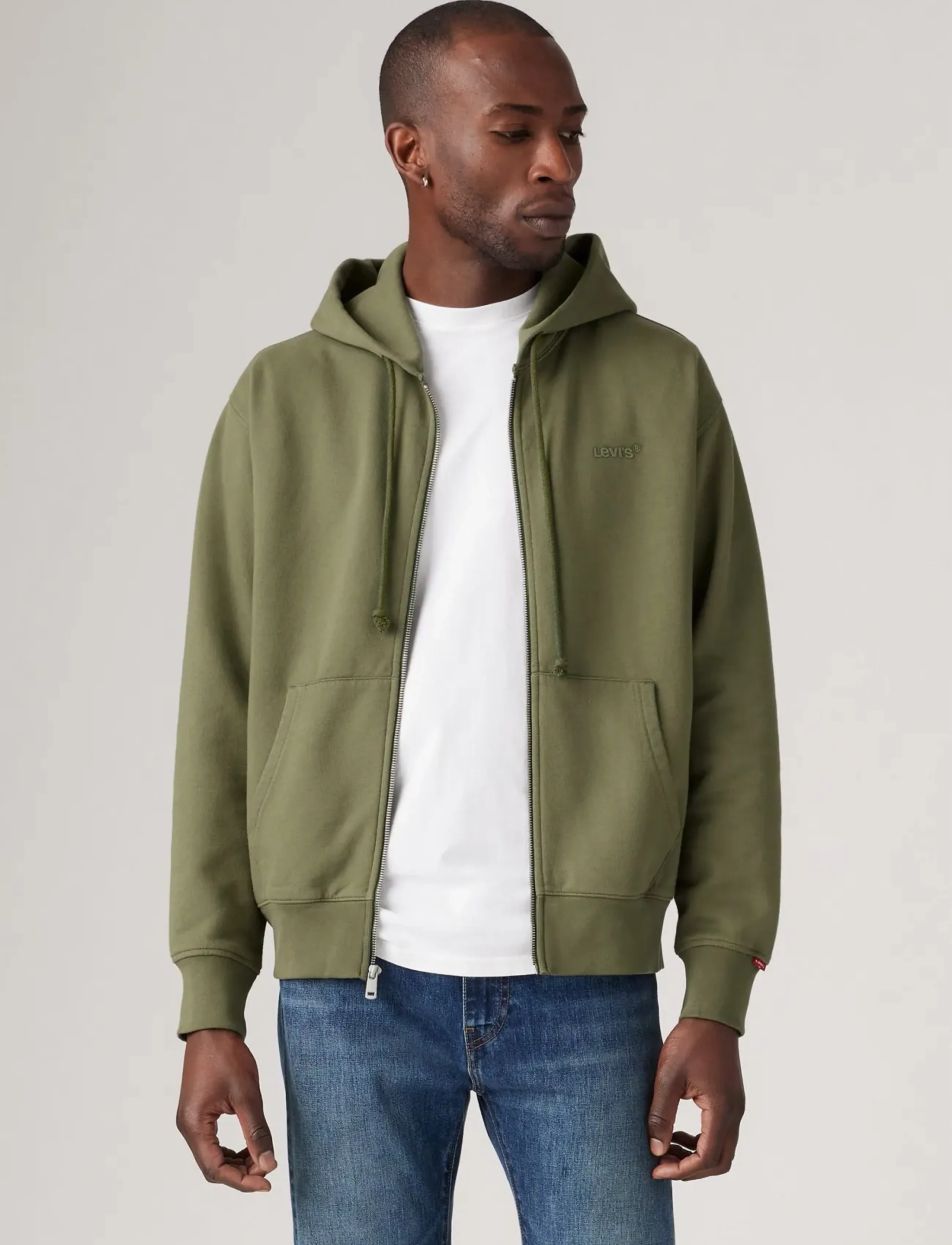 Levi's® - AUTHENTIC FULL ZIP MOSS OLIVE - greens - 3