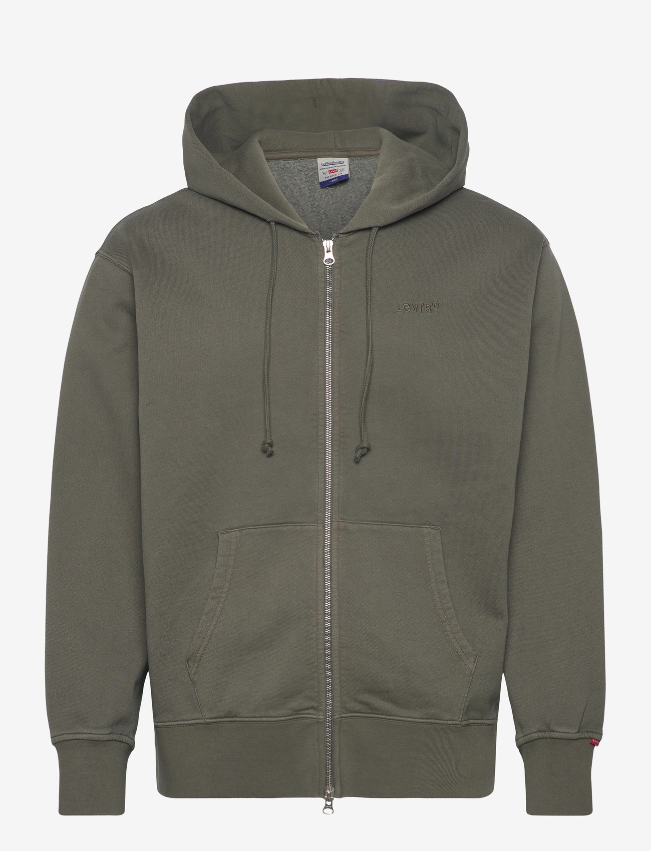 Levi's® - AUTHENTIC FULL ZIP GARMENT DYE - sweatshirts - greens - 1