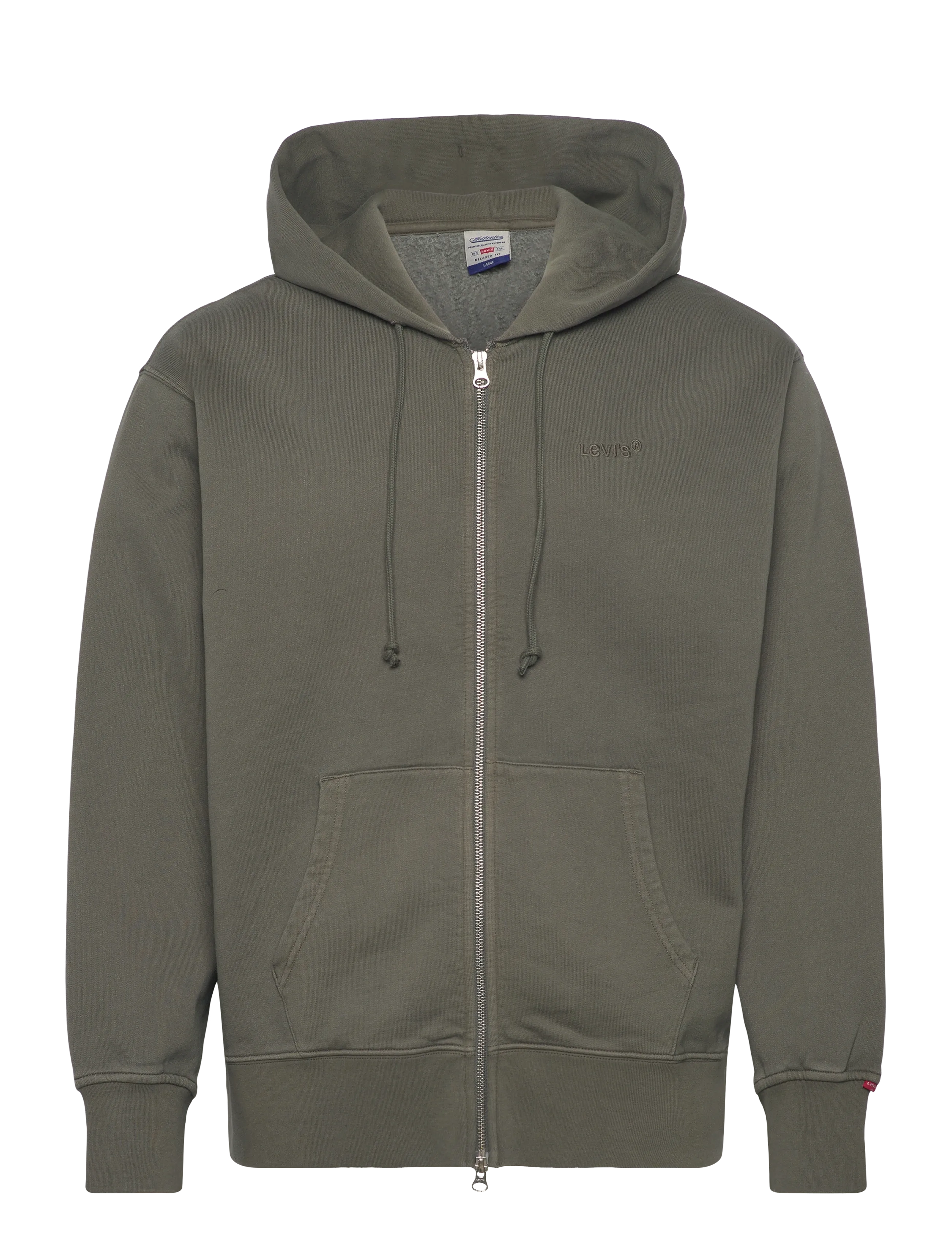 Levi's® AUTHENTIC FULL ZIP GARMENT DYE - Sweatshirts & hættetrøjer - GREENS / khaki/green
