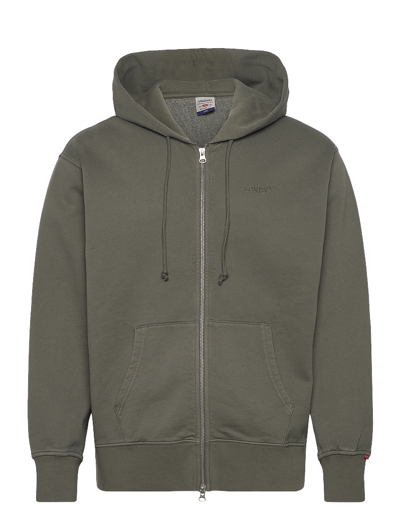 Levi's® - AUTHENTIC FULL ZIP GARMENT DYE - swetry - greens - 1