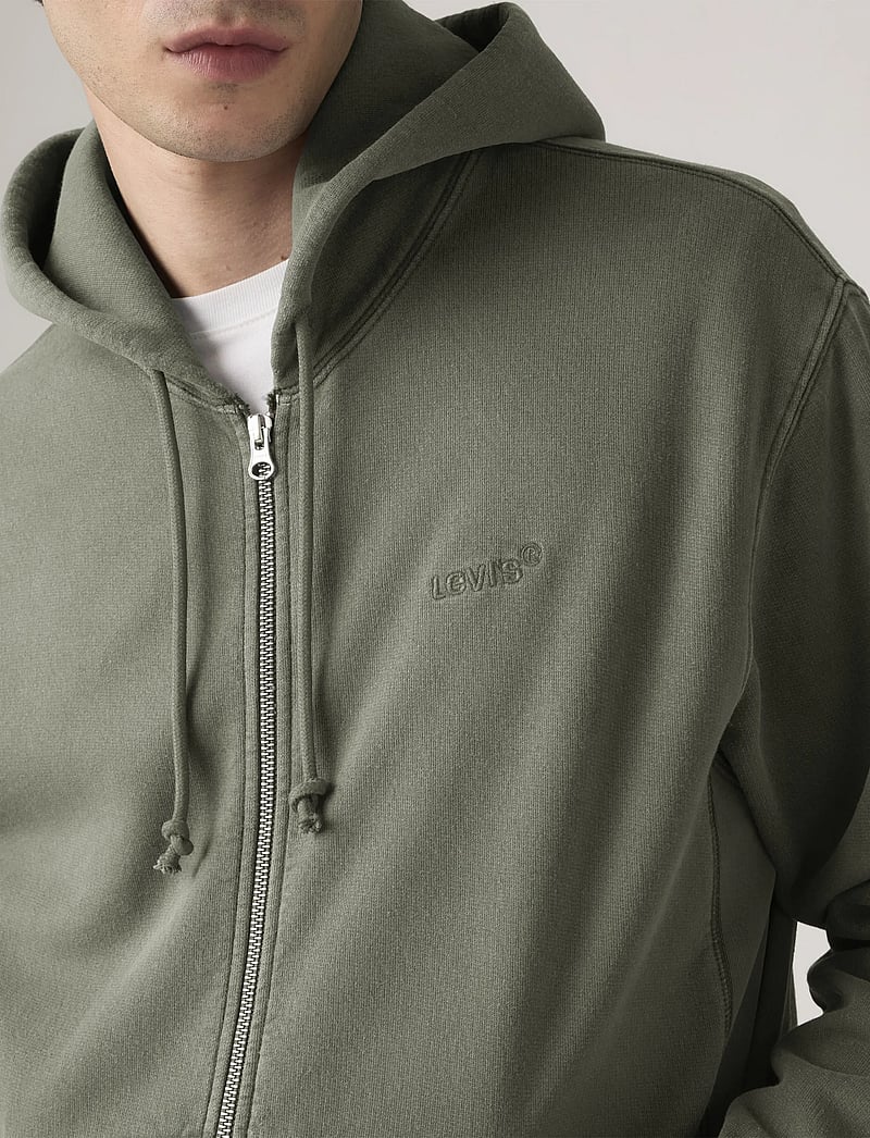 Levi's® - AUTHENTIC FULL ZIP GARMENT DYE - swetry - greens - 4