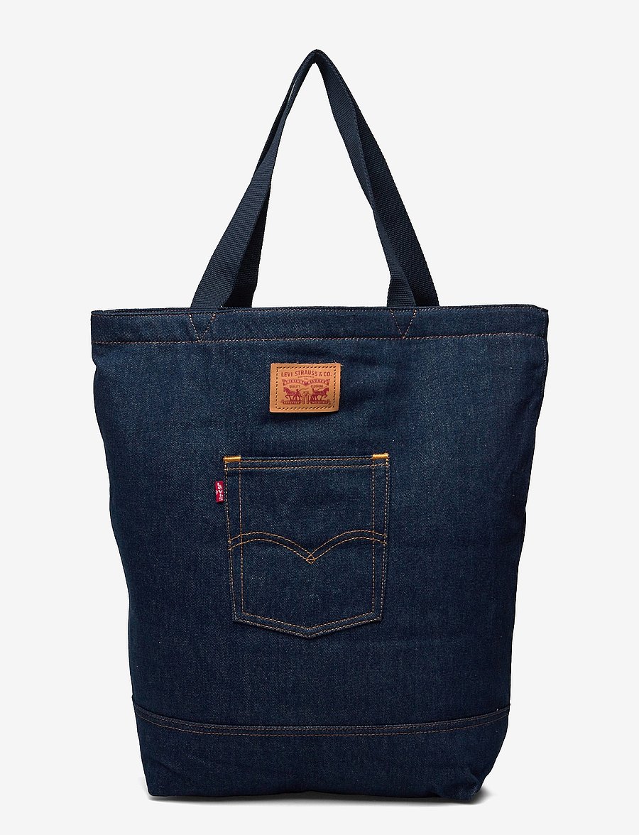 Levi's® - THE LEVIS BACK POCKET TOTE IND - tote bags - dark indigo - flat finish - 0