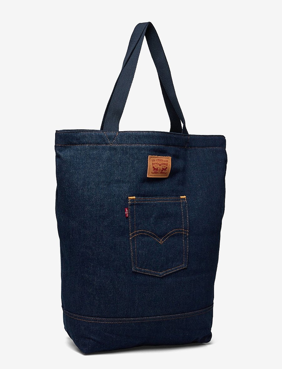 Levi's® - THE LEVIS BACK POCKET TOTE IND - tote bags - dark indigo - flat finish - 2