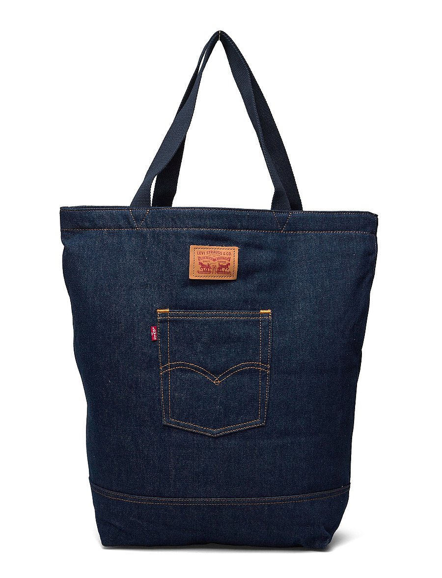Levi's® - THE LEVIS BACK POCKET TOTE IND - tote bags - dark indigo - flat finish - 5