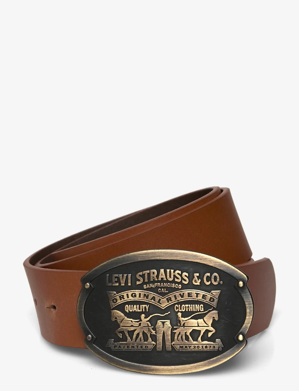 Levi's® - BILLY PLAQUE BELT TOFFEE - klassisch gürtel - browns - 0
