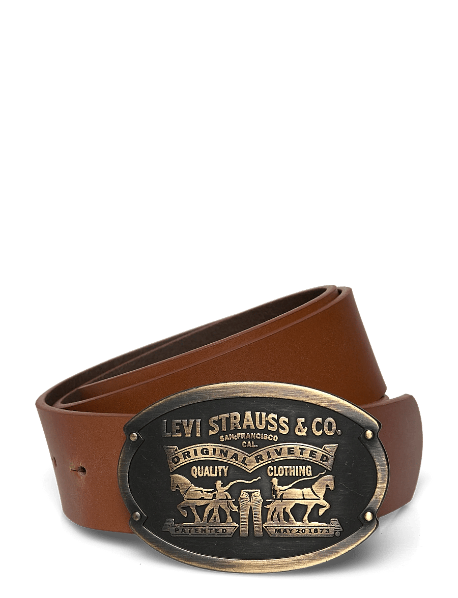 Levi's® - BILLY PLAQUE BELT TOFFEE - klassische gürtel - browns - 0