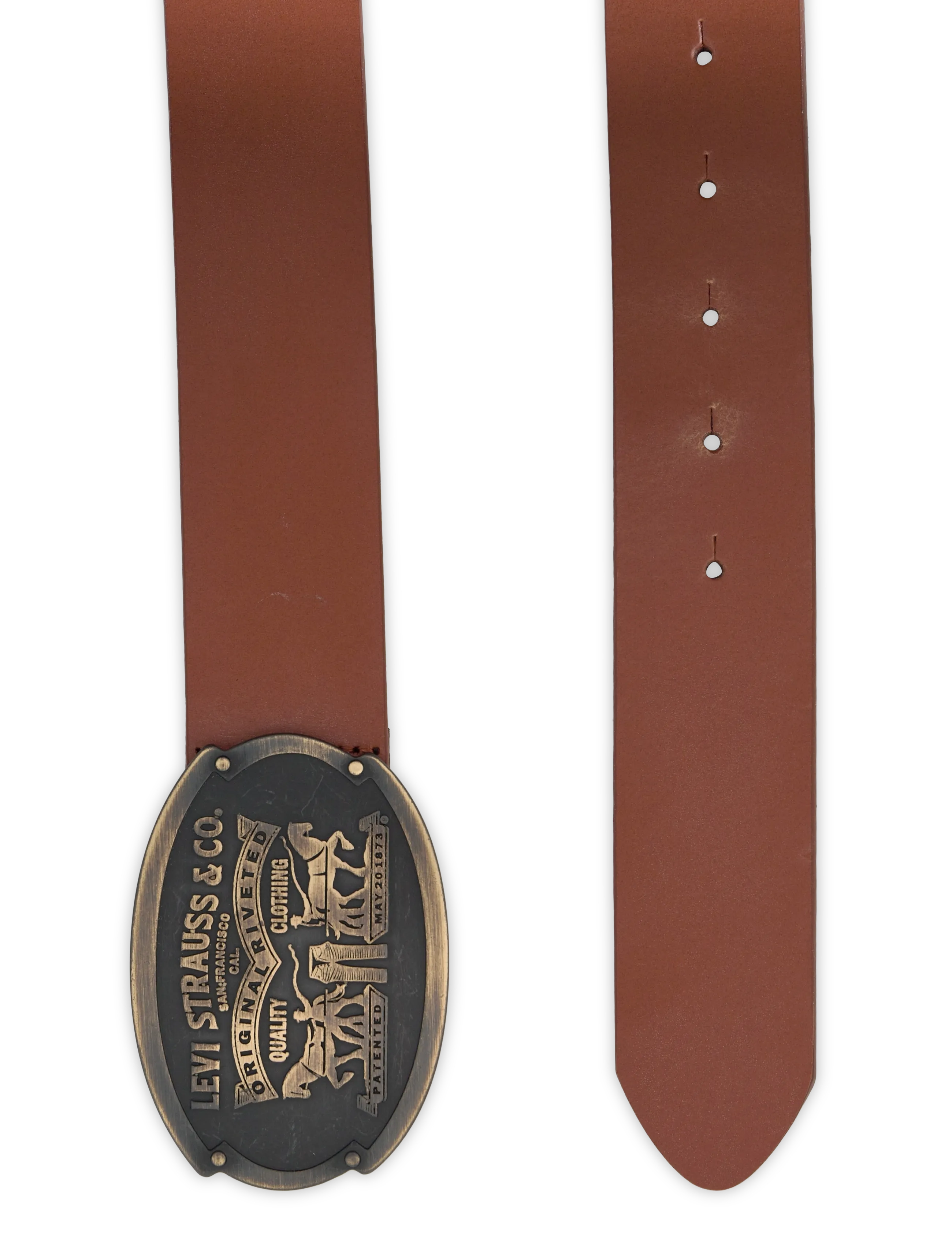 Billy Plaque Belt Toffee 2