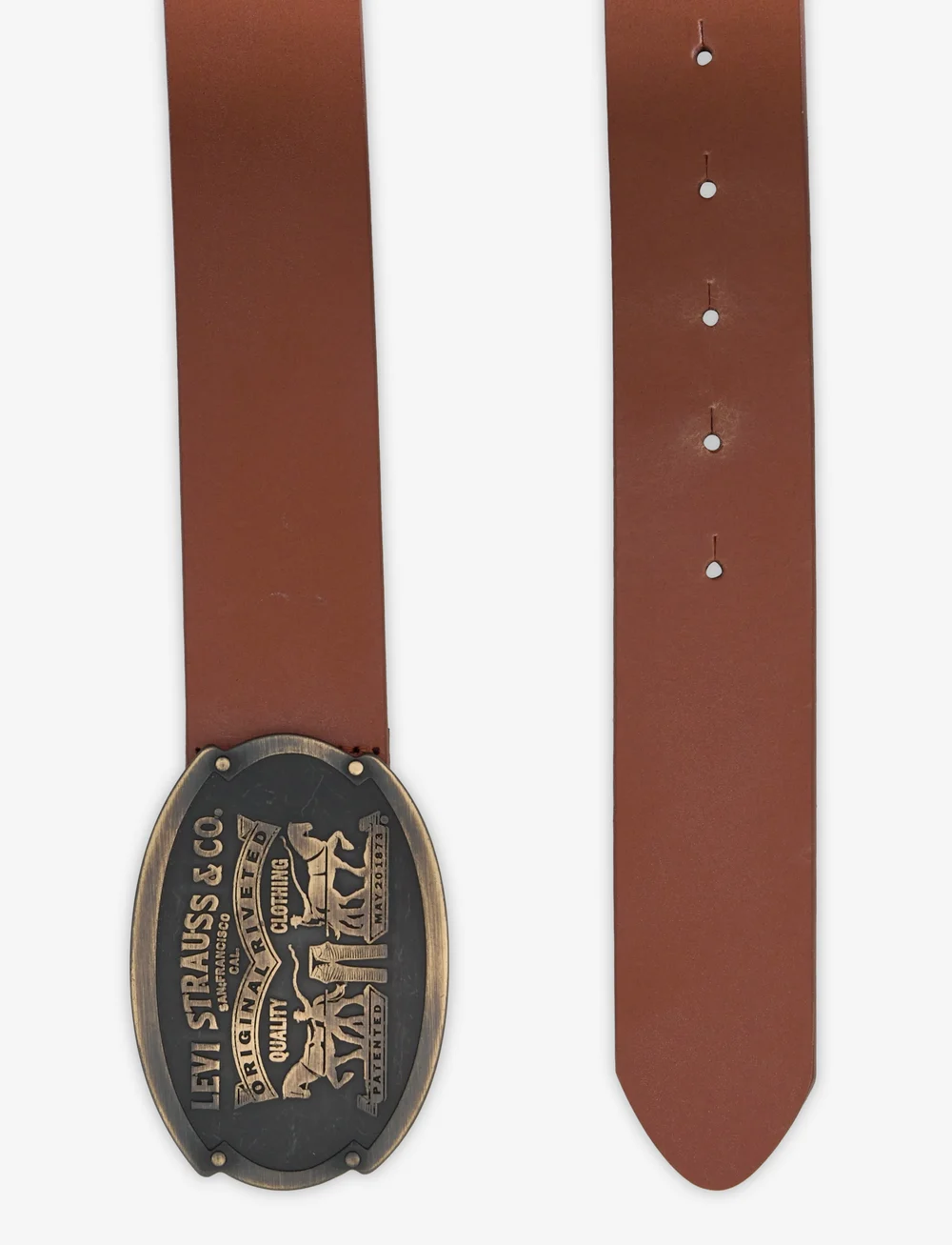 Levi's® - BILLY PLAQUE BELT TOFFEE - klassisch gürtel - browns - 1