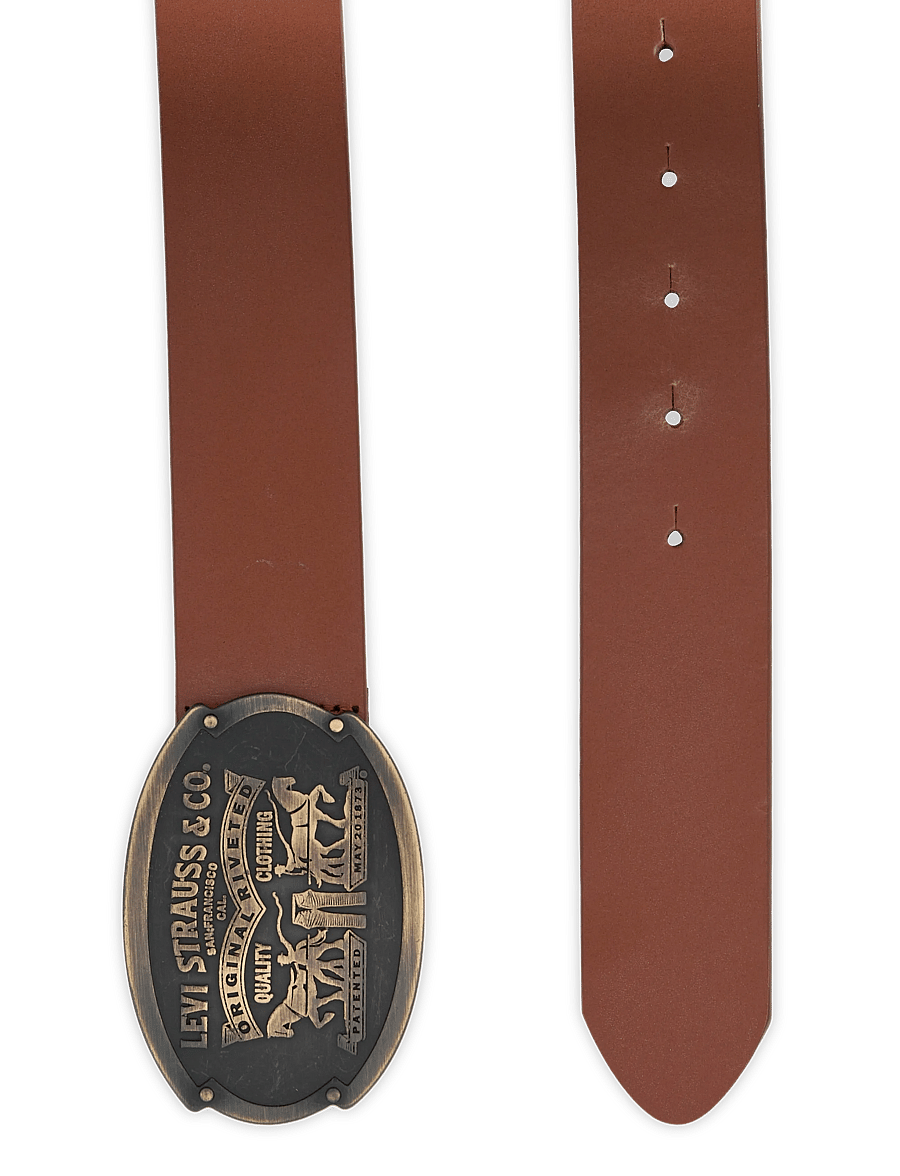 Levi's® - BILLY PLAQUE BELT TOFFEE - klassische gürtel - browns - 1