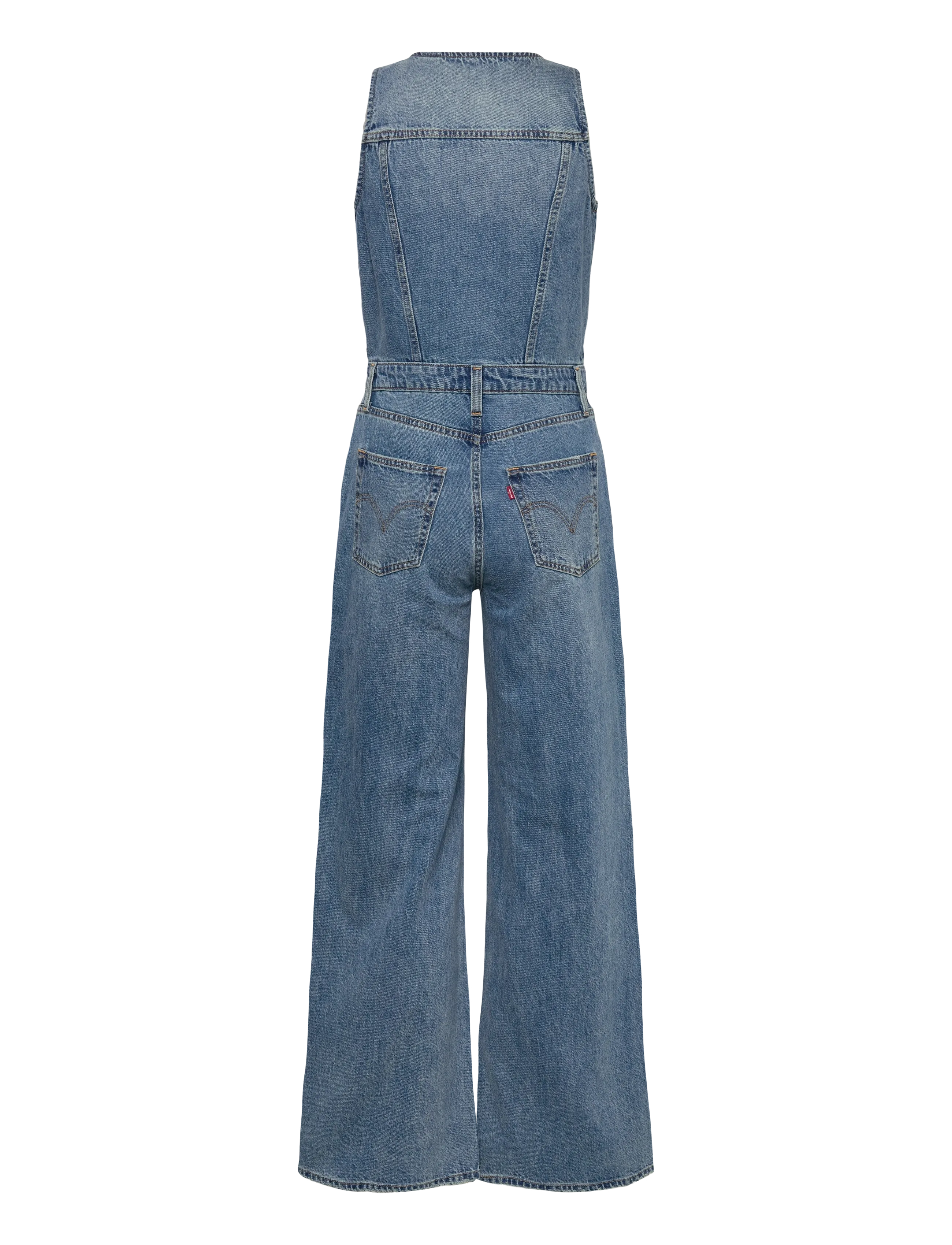 Levi's® - DNM VEST WIDELG JUMPSUIT OWN I - combinaisons - med indigo - worn in - 2