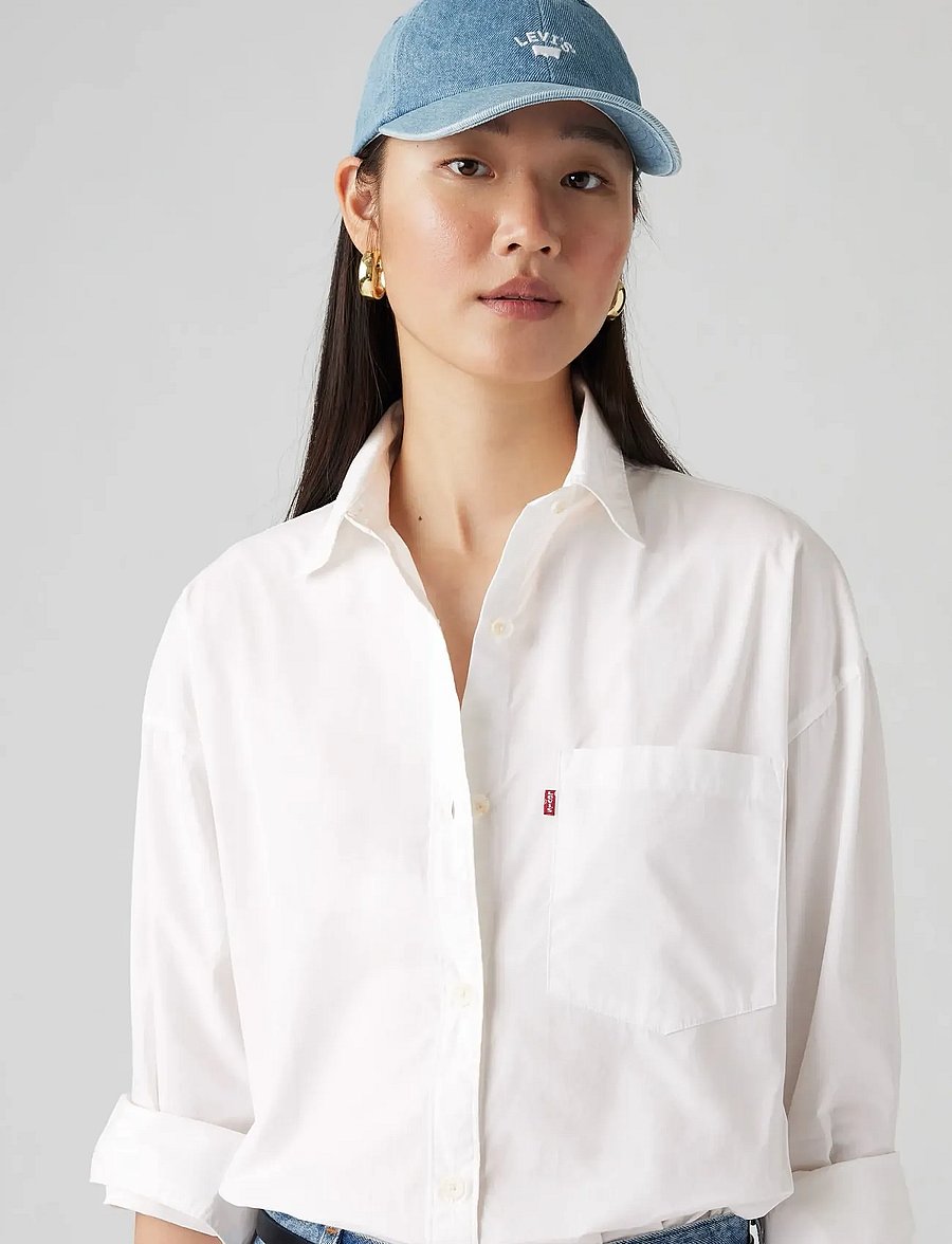 Levi's® - LAZY GIRL LOGO CAP INDIGO LIGH - caps - light indigo - flat finis - 0