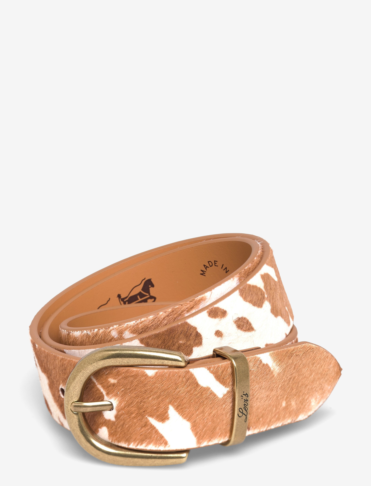 Levi's® - WOMENS PHOEBE BELT GLAZED GING - læderbælter - browns - 0