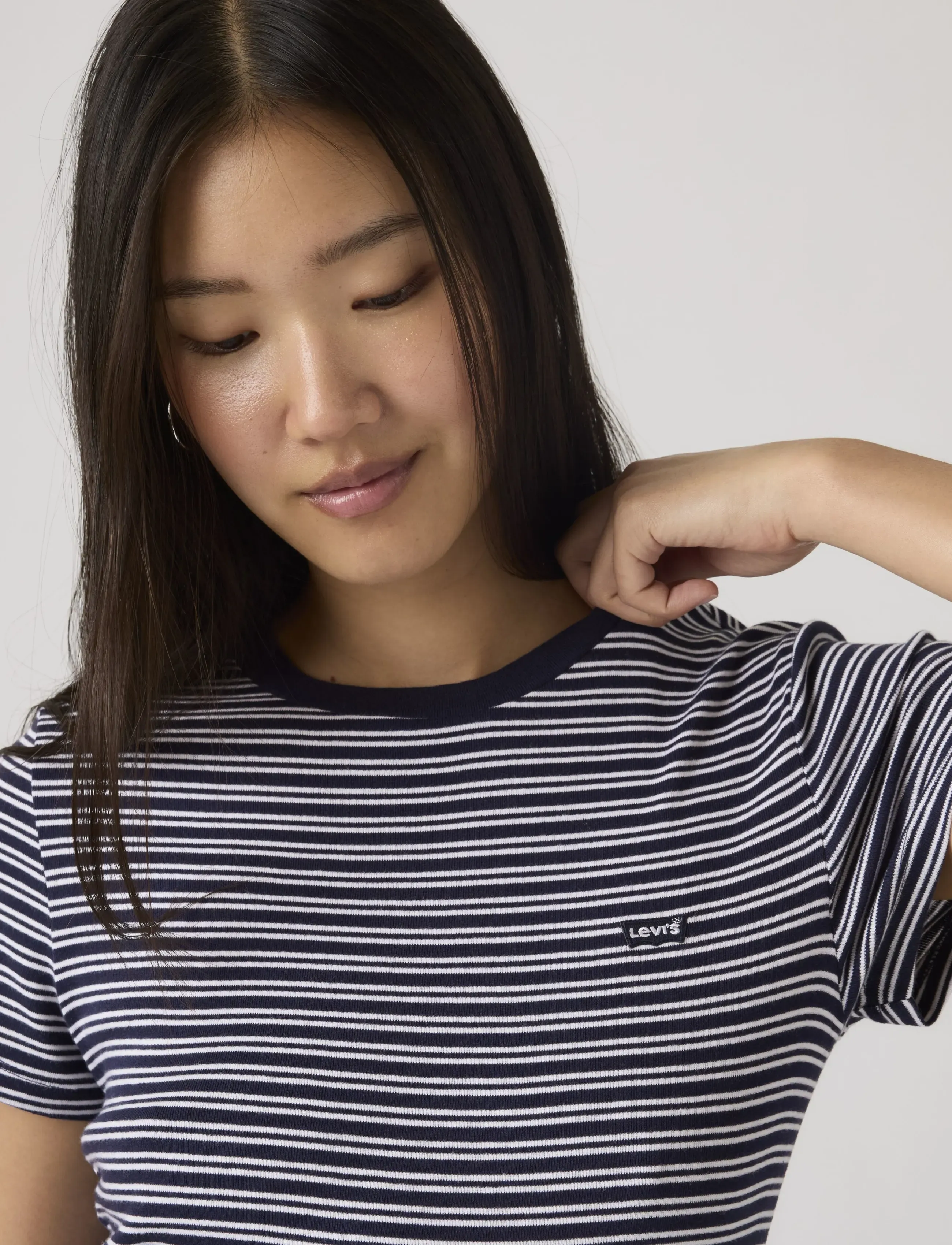 Levi's® - ESSENTIAL HM SS TEE MILA STRIP - t-shirts - blues - 4