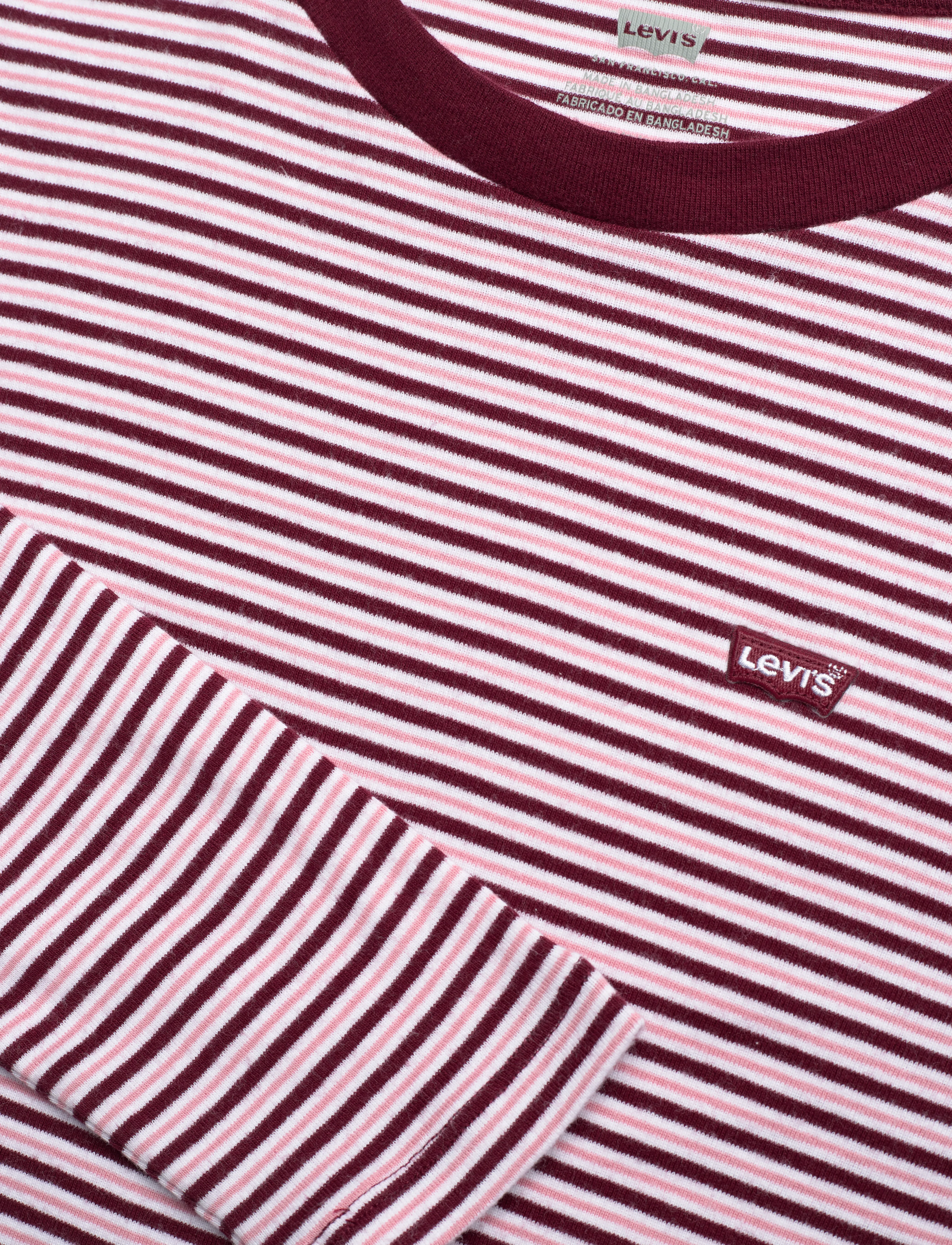 Levi's® - ESSENTIAL HM LS TEE ANITA STRI - reds - 4