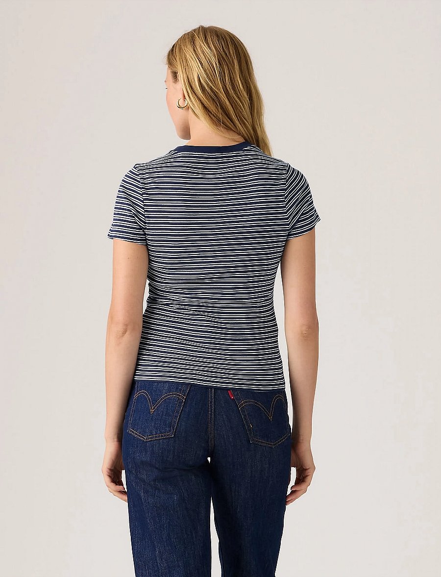 Levi's® - ESSENTIAL HM LS TEE MILA STRIP - langärmlige tops - blues - 3
