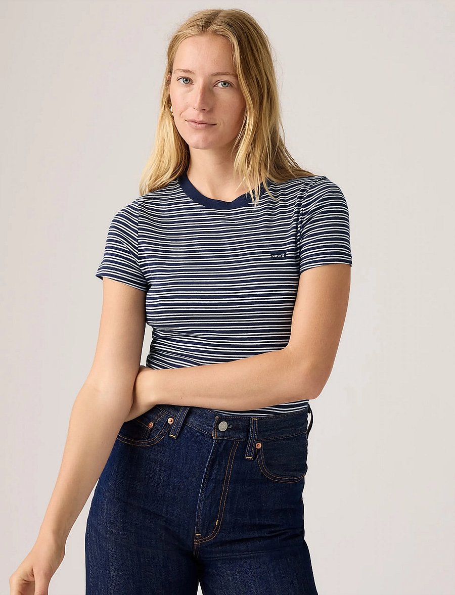 Levi's® - ESSENTIAL HM LS TEE MILA STRIP - langärmlige tops - blues - 5