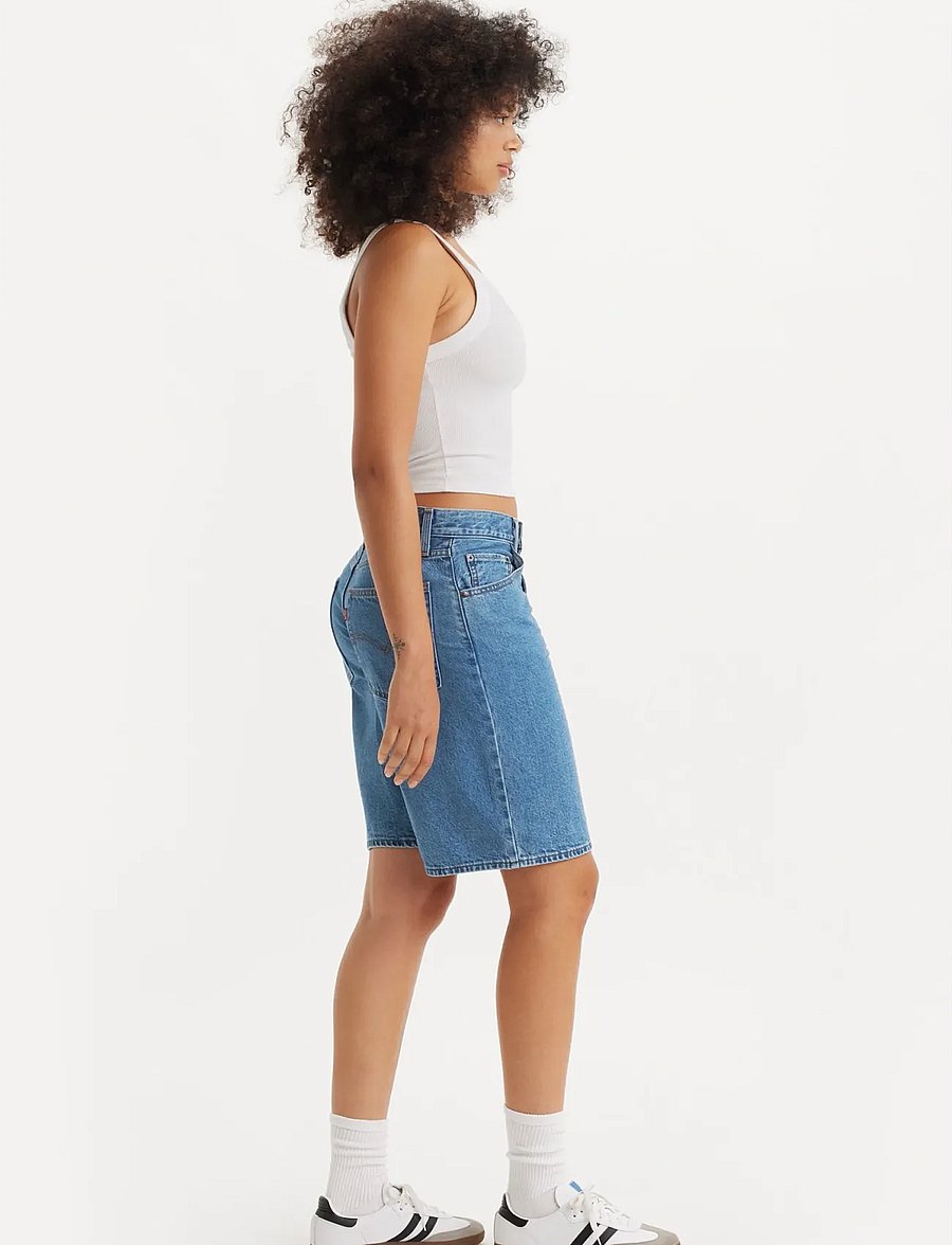 Levi's® - BAGGY DAD JORT FOOLISH LOVE - dark indigo - flat finish - 3