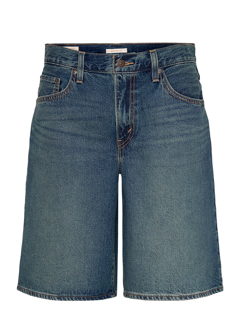 Levi's® - BAGGY DAD JORT HINGED HEART JO - jeansshorts - dark indigo - worn in - 1
