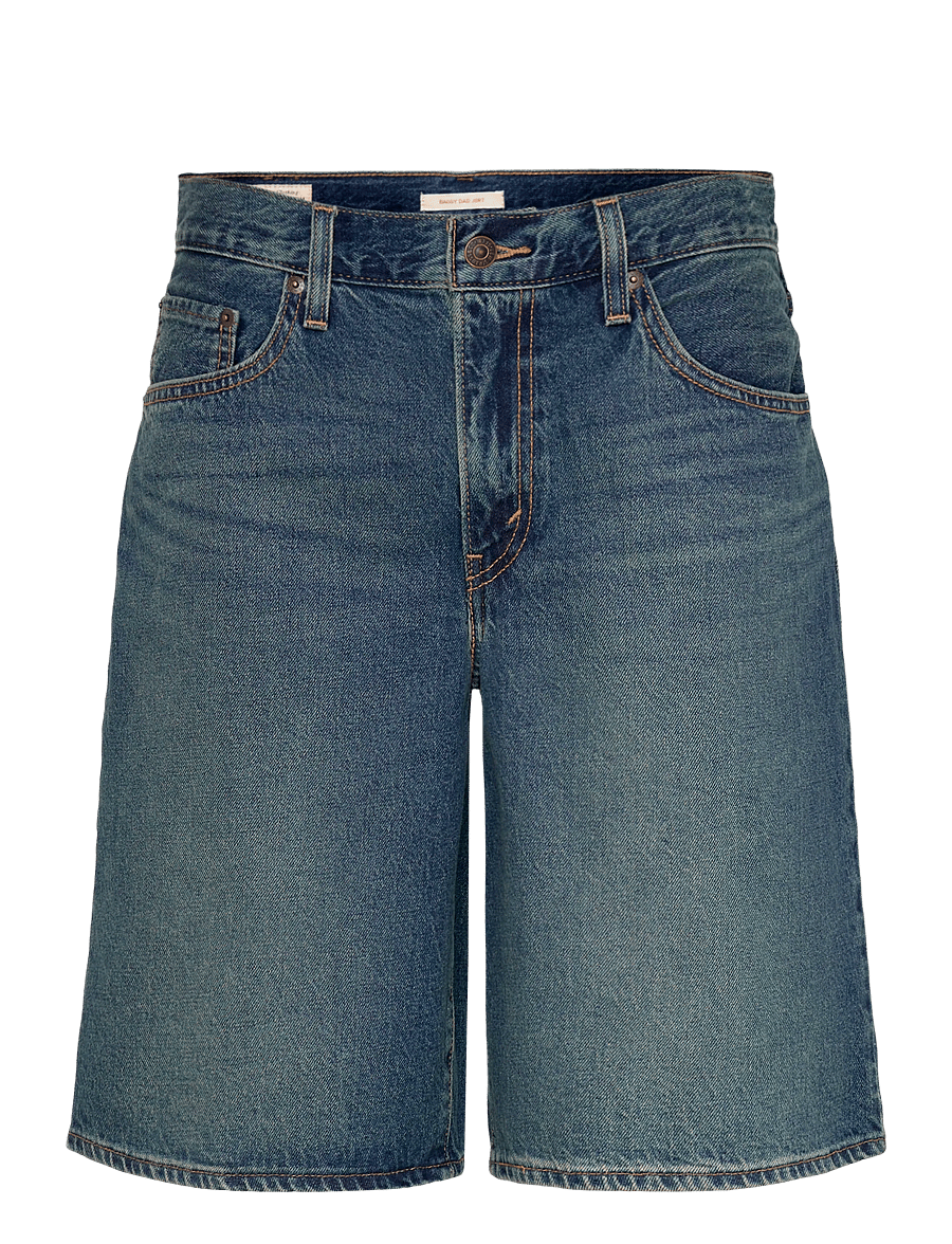 Levi's® - BAGGY DAD JORT HINGED HEART JO - korte jeansbroeken - dark indigo - worn in - 1