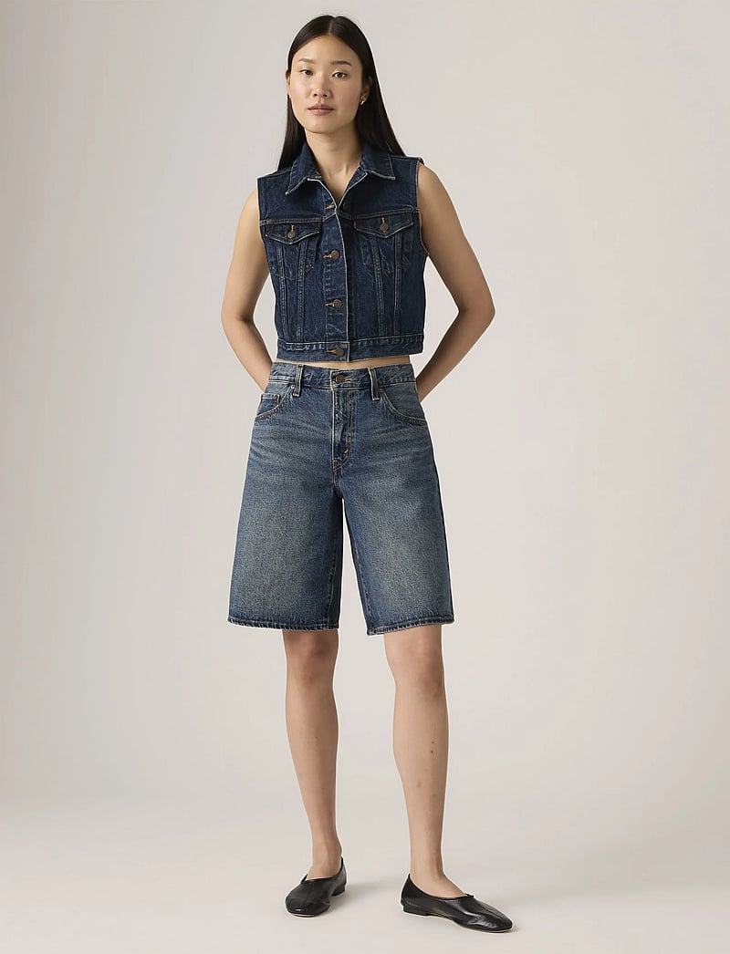Levi's® - BAGGY DAD JORT HINGED HEART JO - jeansshorts - dark indigo - worn in - 0