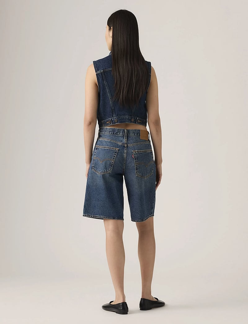 Levi's® - BAGGY DAD JORT HINGED HEART JO - jeansshorts - dark indigo - worn in - 4
