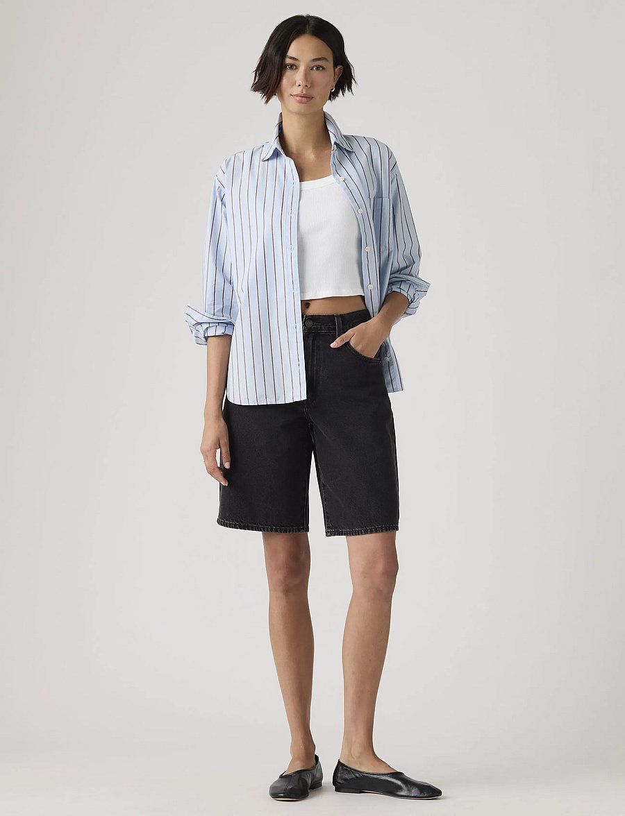 Levi's® - BAGGY DAD JORT OPEN MIND FP - jorts - blacks - 0
