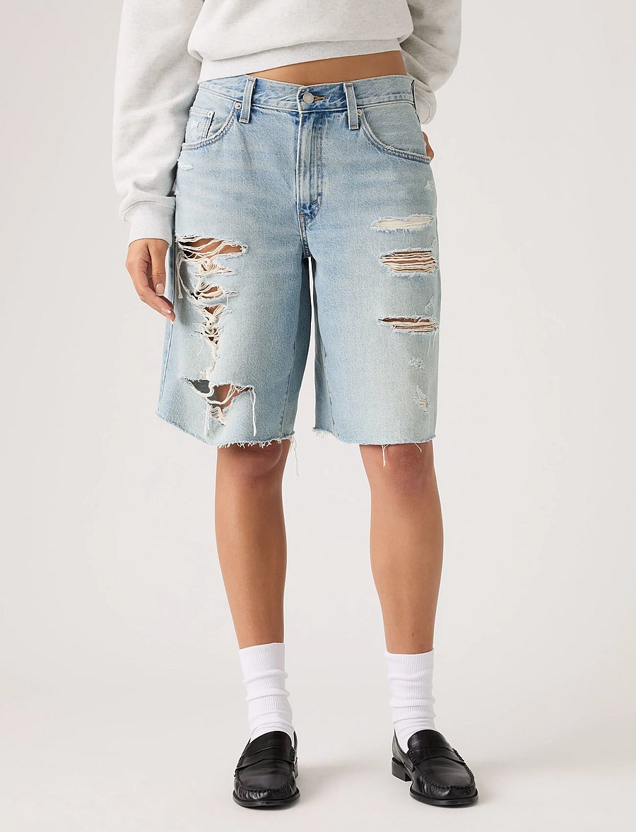 Levi's® - BAGGY DAD JORT BEEN THERE JORT - jorts - light indigo - worn in - 3