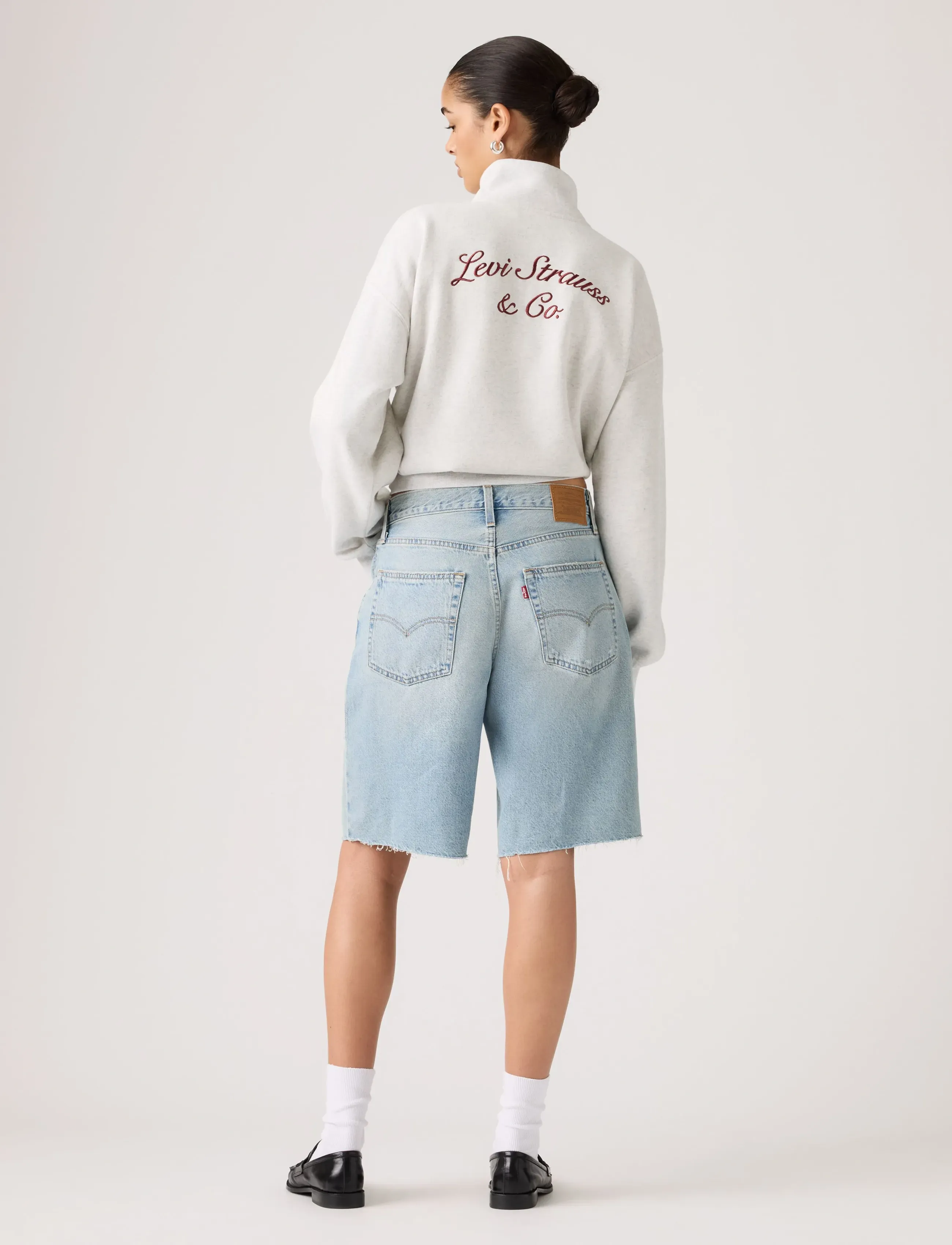 Levi's® - BAGGY DAD JORT BEEN THERE JORT - jorts - light indigo - worn in - 4