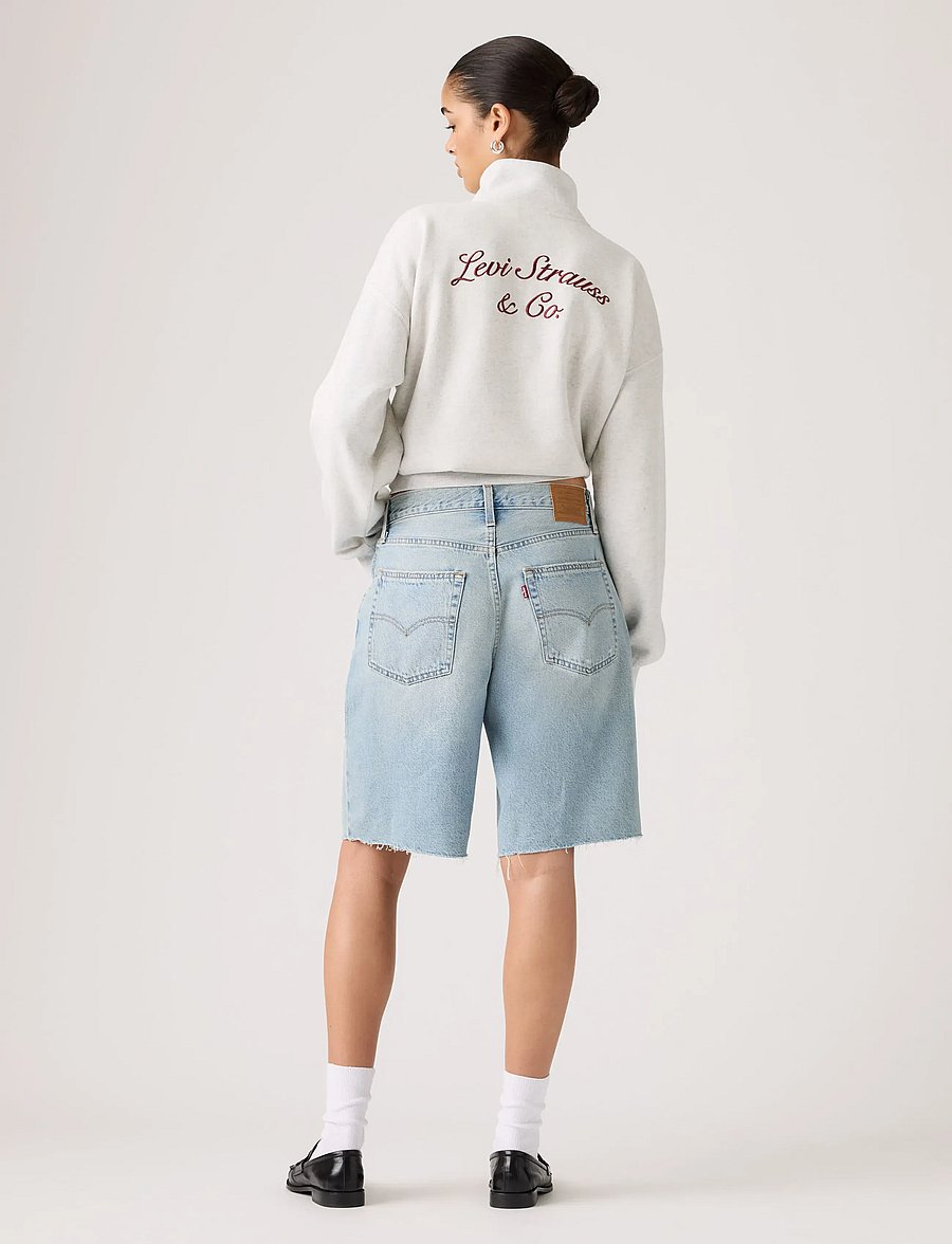 Levi's® - BAGGY DAD JORT BEEN THERE JORT - jorts - light indigo - worn in - 4
