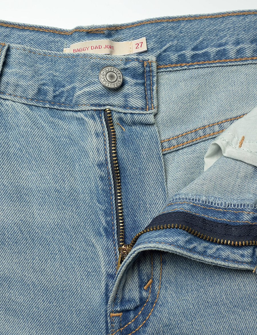 Levi's® - BAGGY DAD JORT BEEN THERE JORT - short en jeans - light indigo - worn in - 4