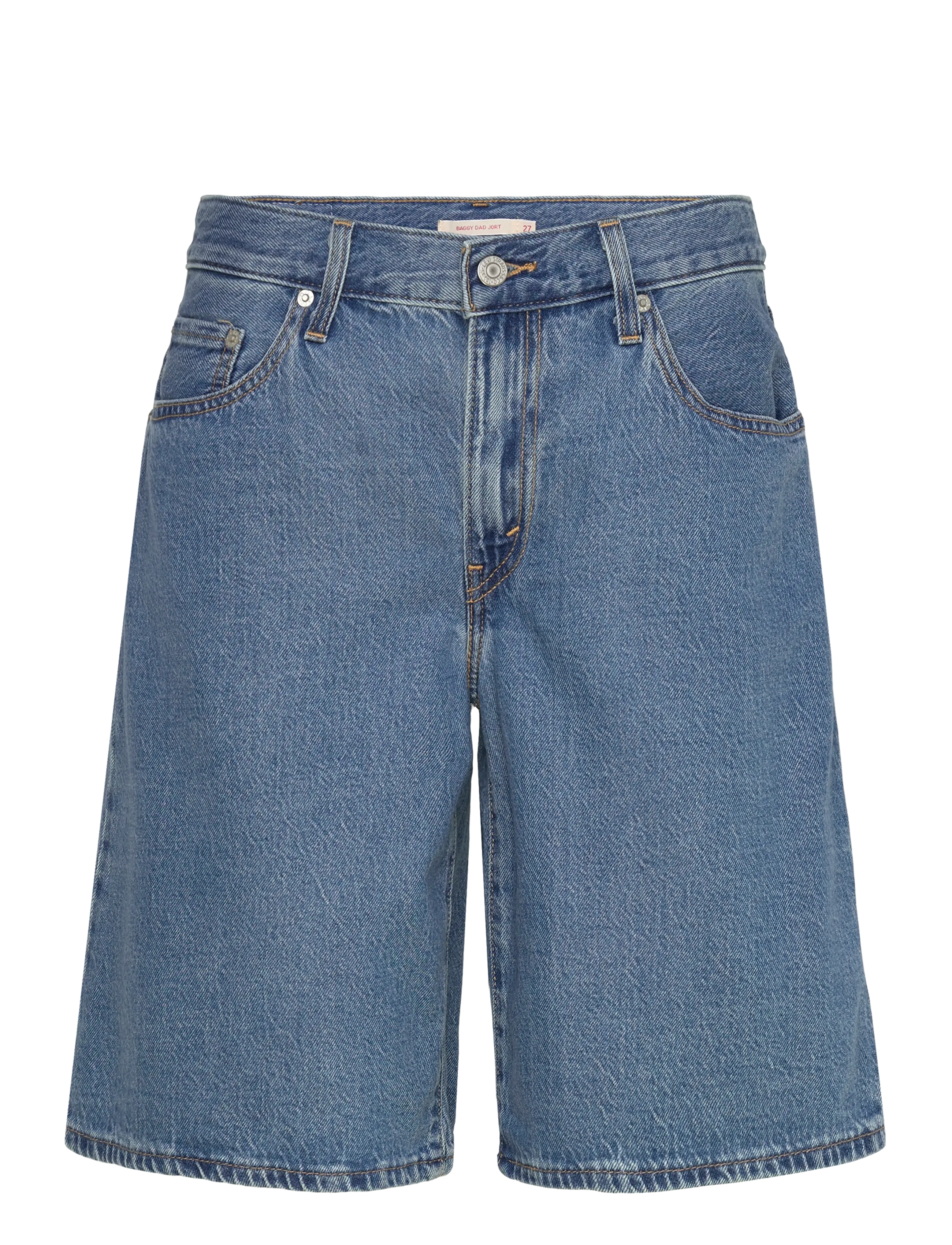 Levi's® BAGGY DAD JORT OWN IT TENCEL - Shorts - MED INDIGO - FLAT FINISH / blue