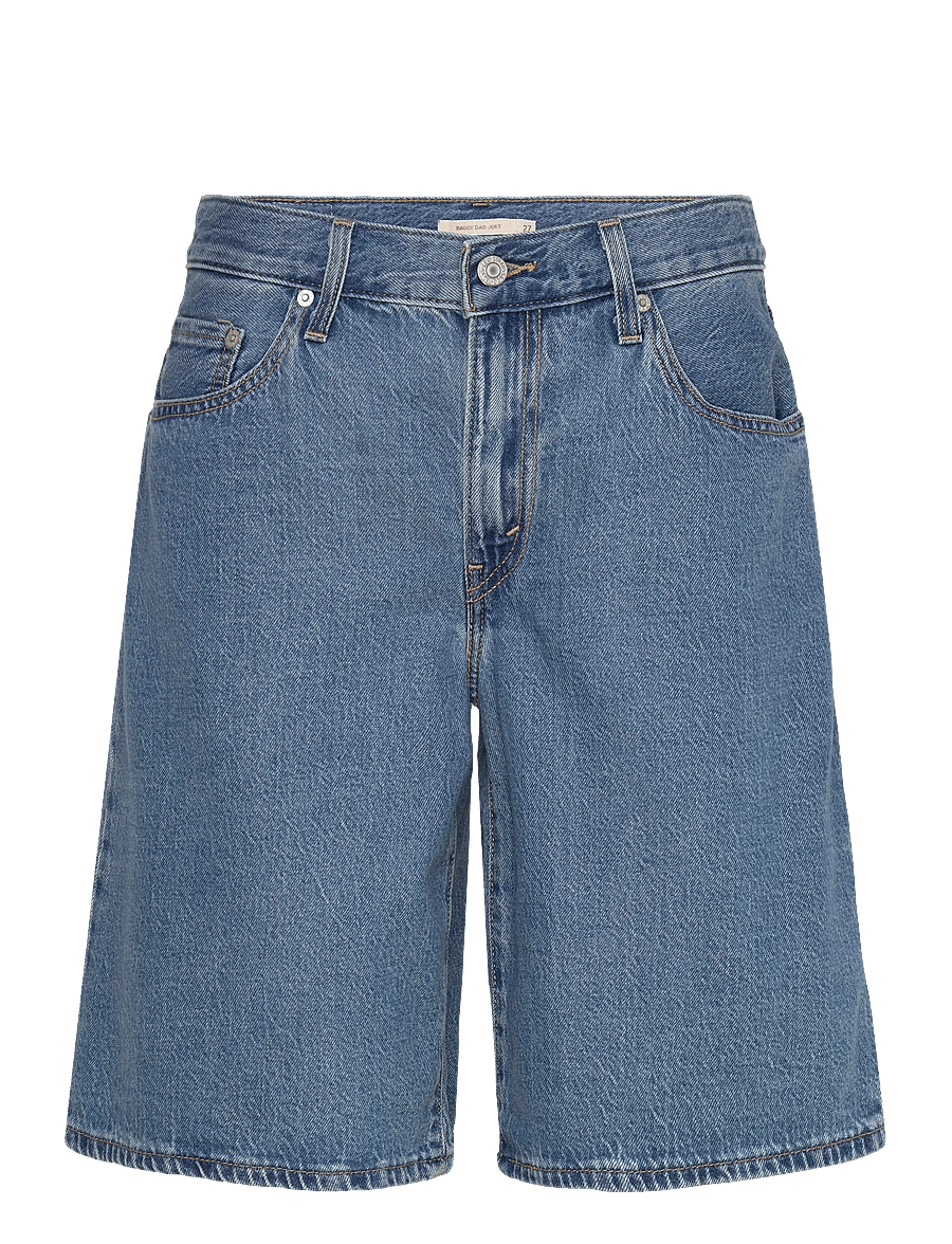 Levi's® - BAGGY DAD JORT OWN IT TENCEL - jorts - med indigo - flat finish - 1